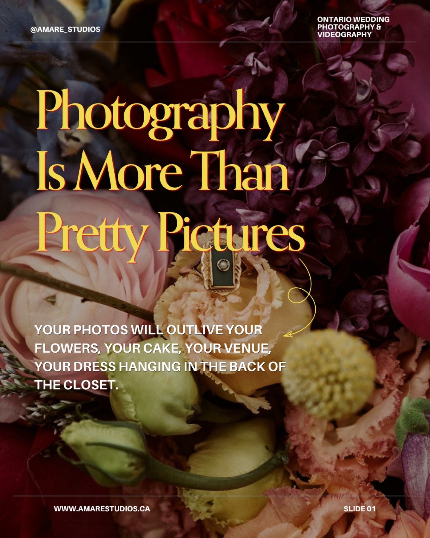 The flowers are gone. The cake is gone. Your dress is in a bag somewhere you haven't opened in two years.

The photos are still on your phone, your walls, your parents' fridge.

That's not an accident. It's the whole reason we do this the way we do. 
