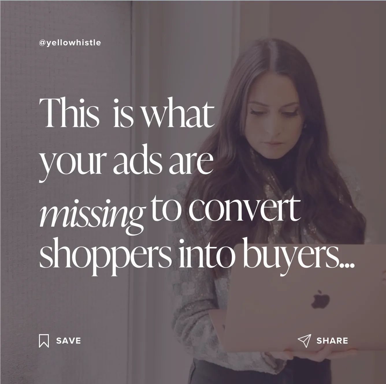 Save this if you want to increase your eCommerce sales 💾 
 
Imagine this:��Your customers see a million ads and pieces of content per day and they only see your product once. 
 
And in the mean time you are looking at your own content and advertisin