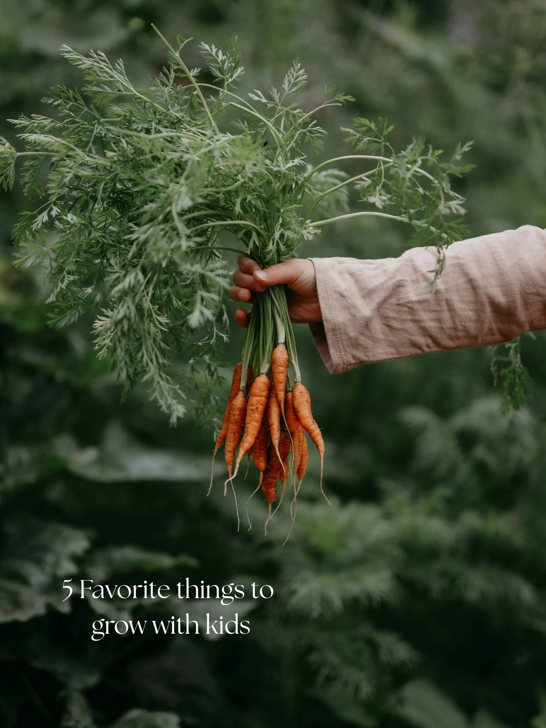 If you&rsquo;re gardening with kids this year, these have been some of our favorite things to grow.🌿

All easy to plant, super forgiving, and exciting enough to keep children interested:

🥔 potatoes (we grow them in burlap sacks-so easy!)
🍓 strawb
