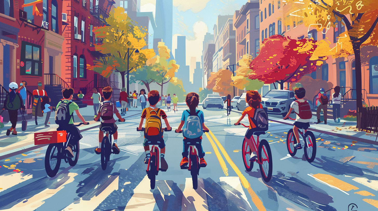 Girls on Bikes.
