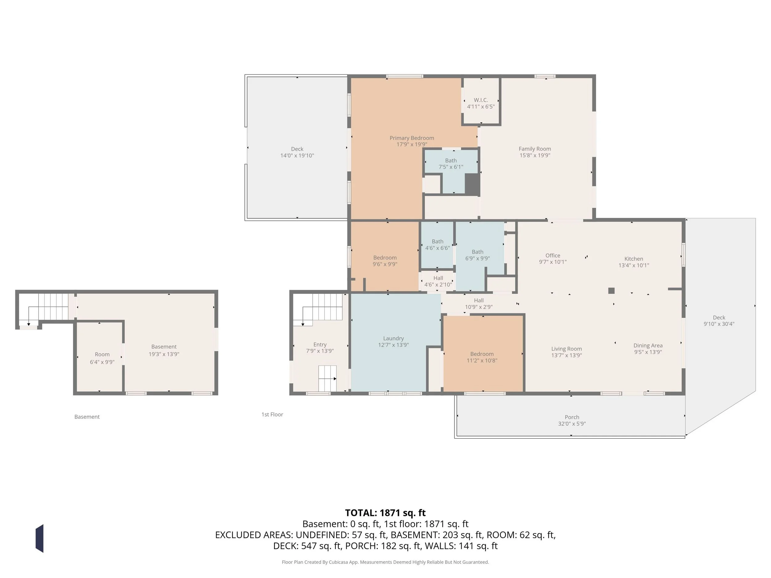 Floor plan- measurements are approximate
