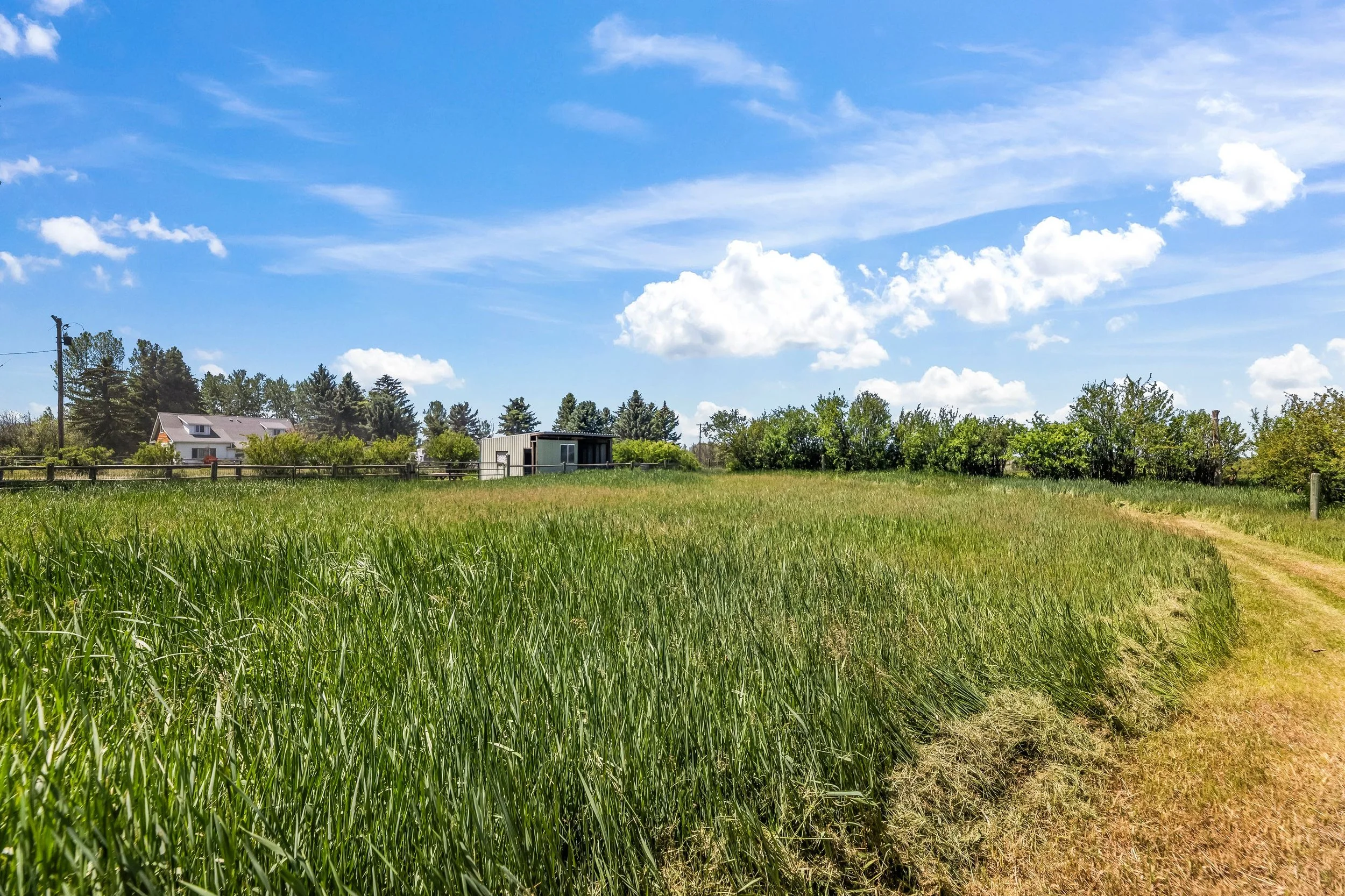 Back lot is ideal for hobby farm animals or market garden