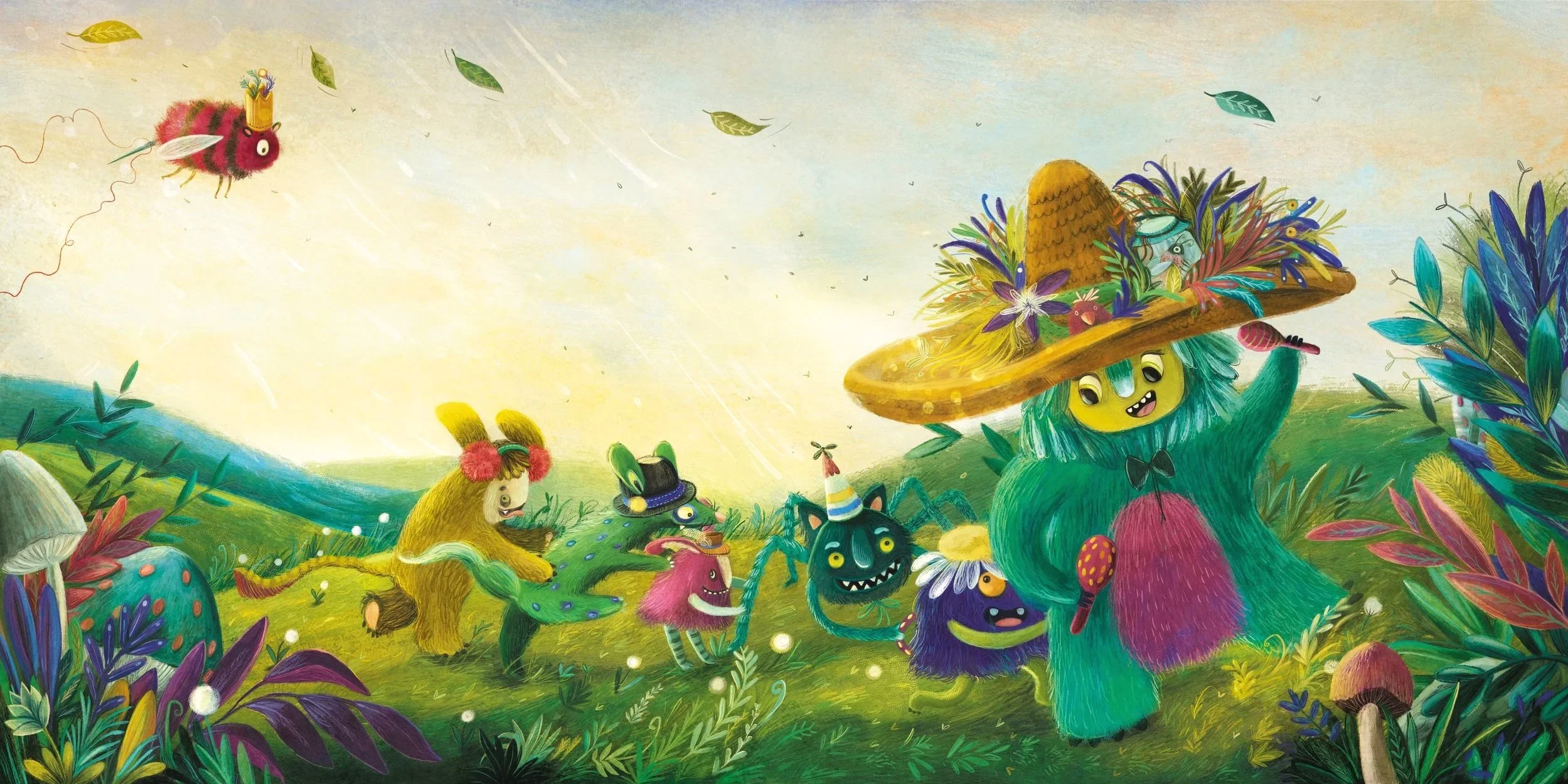 happy-monsters-dancing-hat-monster-book-trisha-rewerenda.jpg