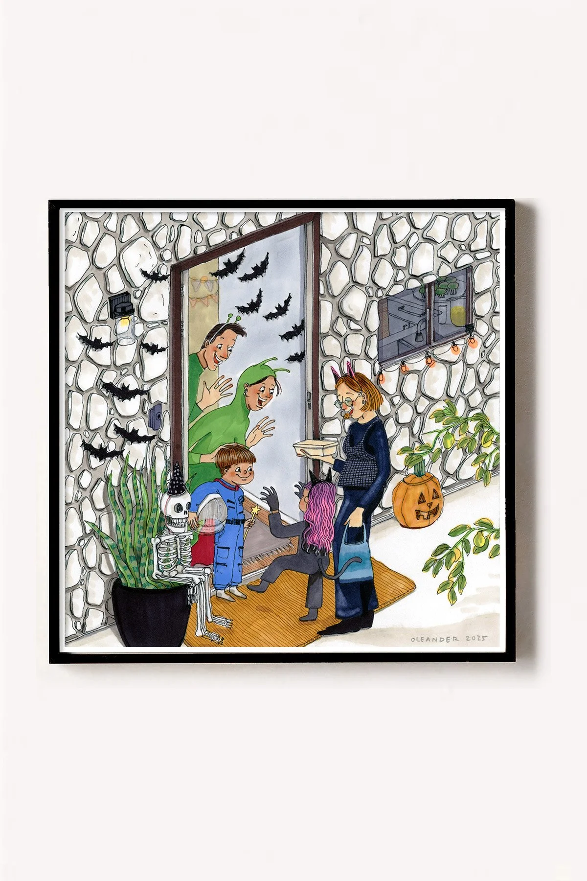 Tiny Trick-or-Treaters_framed.jpg