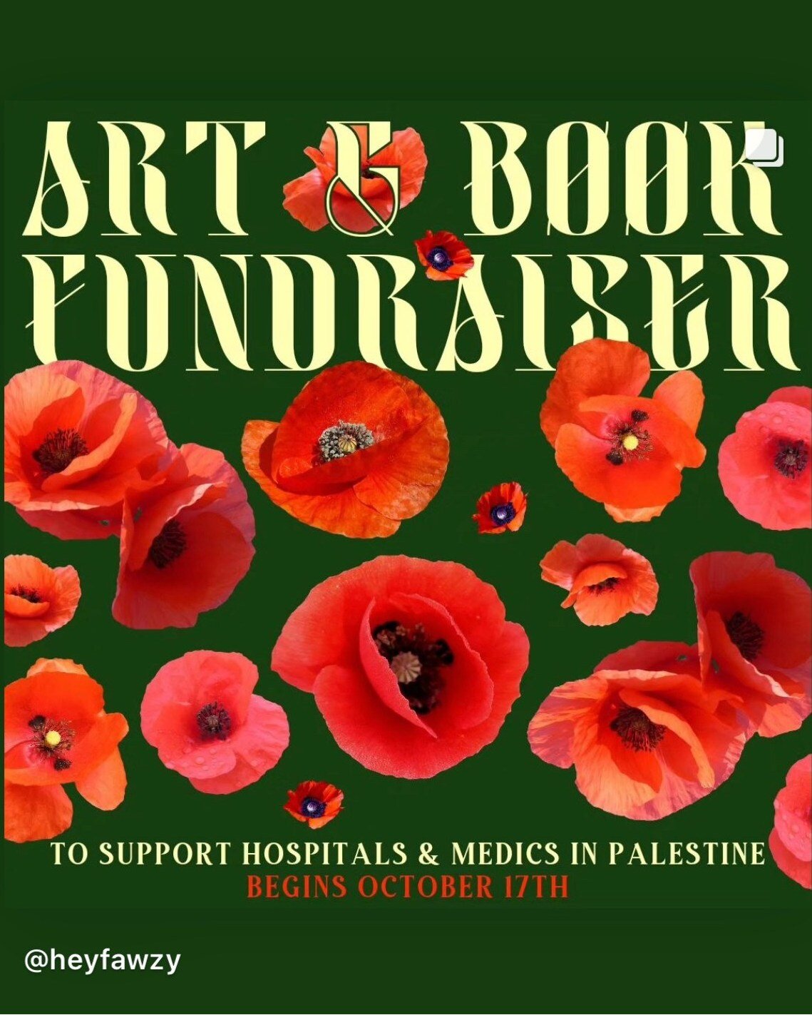 Help raise funds for medics and hospitals in Palestine by purchasing a raffle ticket. 

@heyfawzy  has organized this incredible fundraiser with contributions from 160 artists, makers, authors, small presses and bookstores. We&rsquo;ve contributed ou