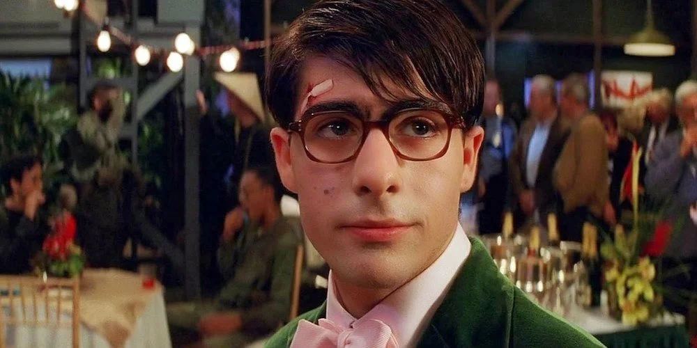 Max Fischer in closeup at the ending of Rushmore, as he looks at Miss Cross