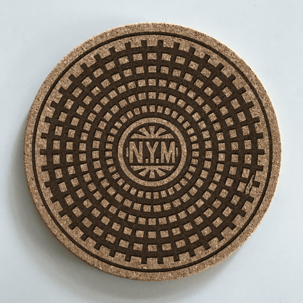NYC: MANHOLE COVER DOZEN COASTER COLLECTOR SET — TOMBINO