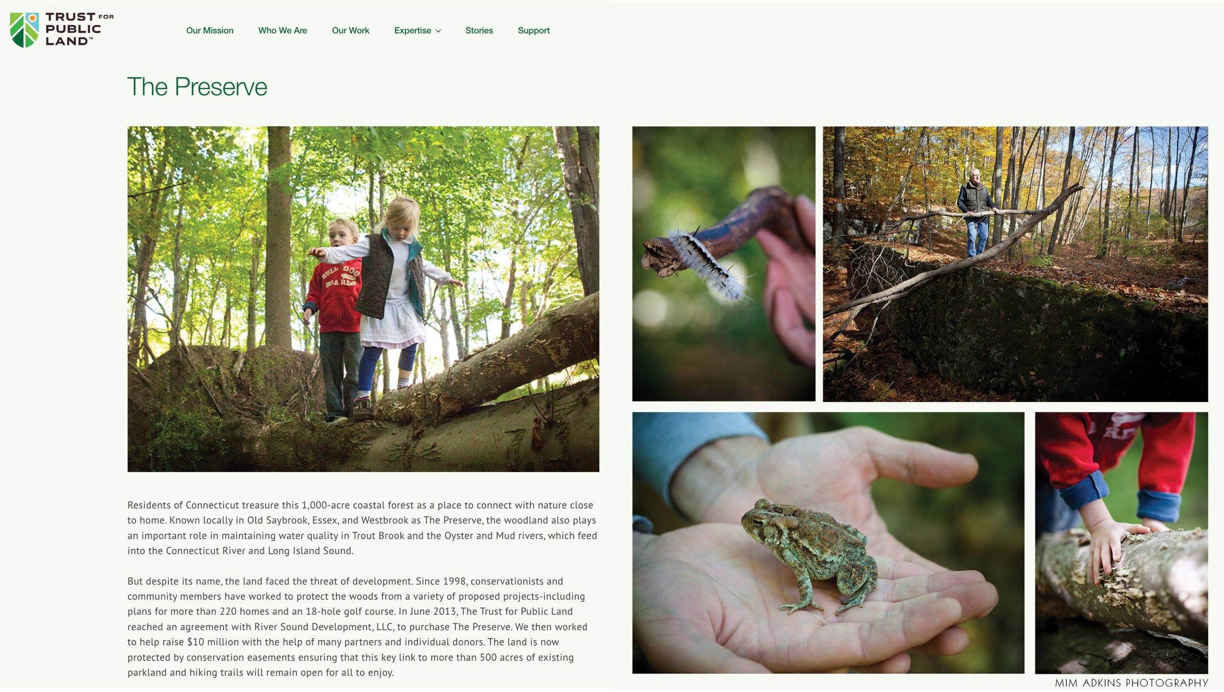 Trust for Public Land, The Preserve in CT