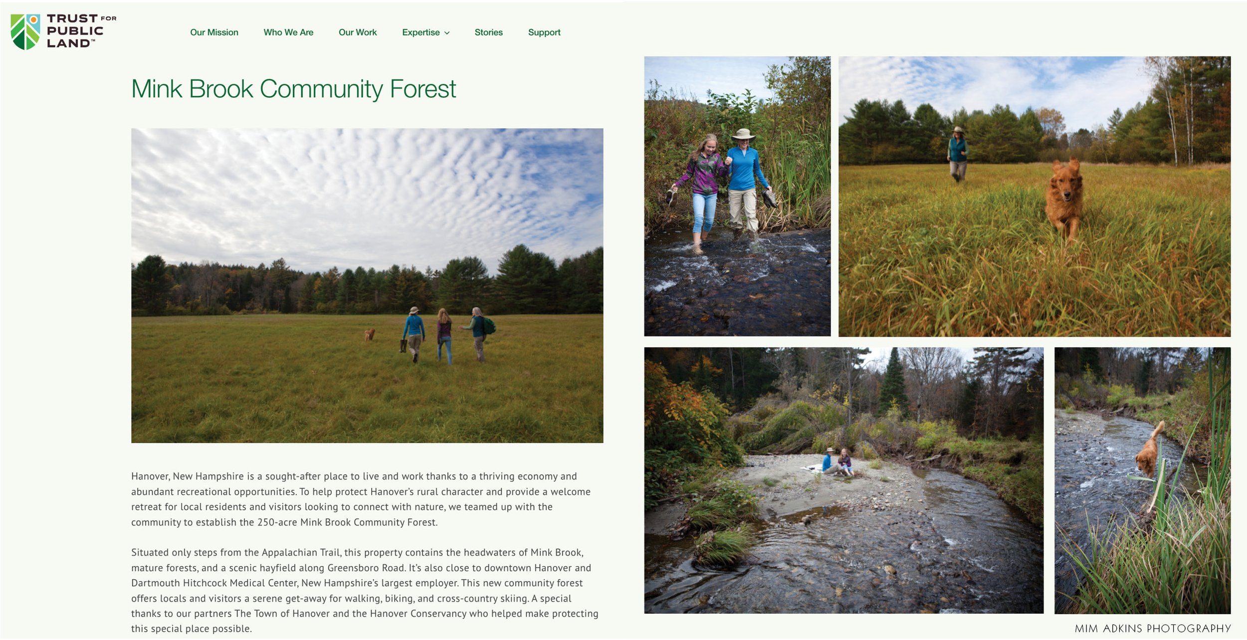 Trust for Public Land, Mink Brook