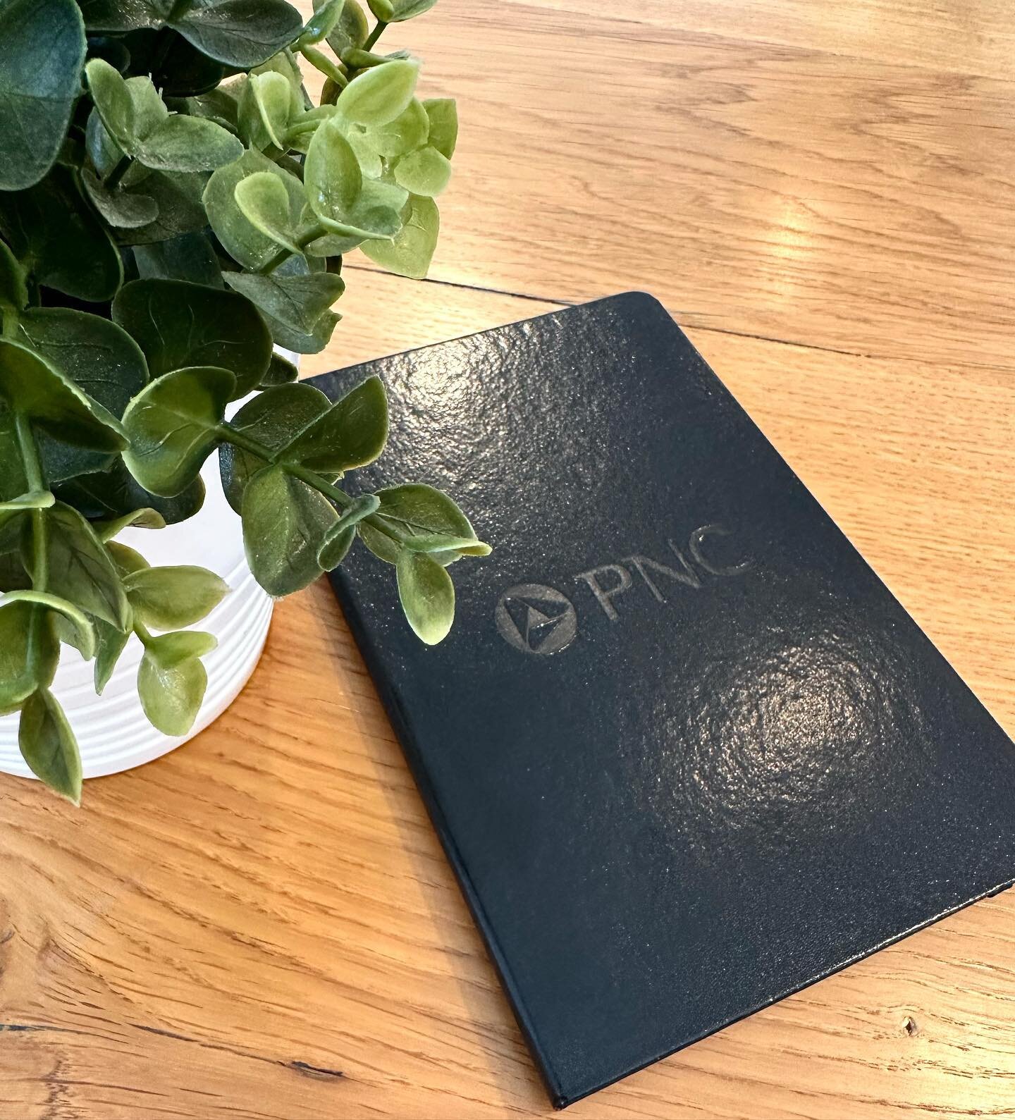 Sleek black notebooks are the perfect giveaway at any event! 
&bull;
&bull;
&bull;
&bull;
&bull;
#pncbank #banking #convention #meeting #giveaway #promotionalproducts #lexingtonky #kentucky #custom #notebook