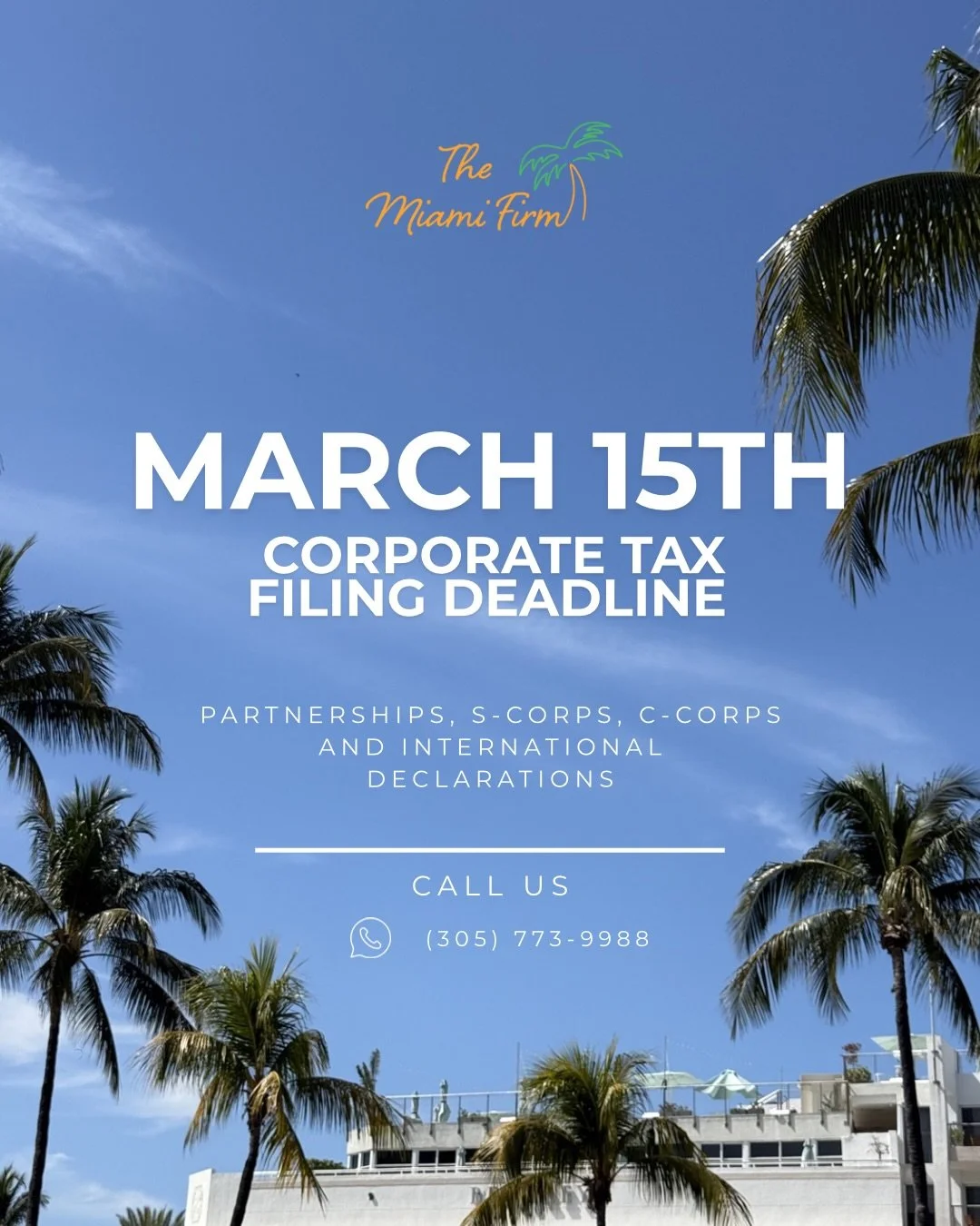 ENJOY SPRING BREAK AND LET OUR EXPERTS HANDLE YOUR TAX FILING. Contact us!