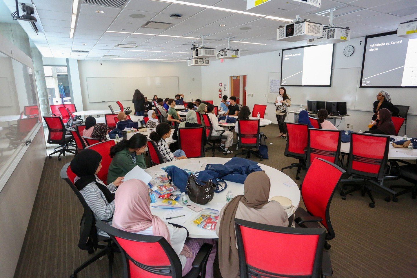 ⏰ Latergram ⏰⁠
⁠
Muslim Youth Leadership Program: Media Matters 📰⁠
⁠
In August, we partnered with CAIR-Massachusetts to present Media Matters: Crafting Effective Messaging and Navigating Bias for their Muslim Youth Leadership Program. Danielle Amode