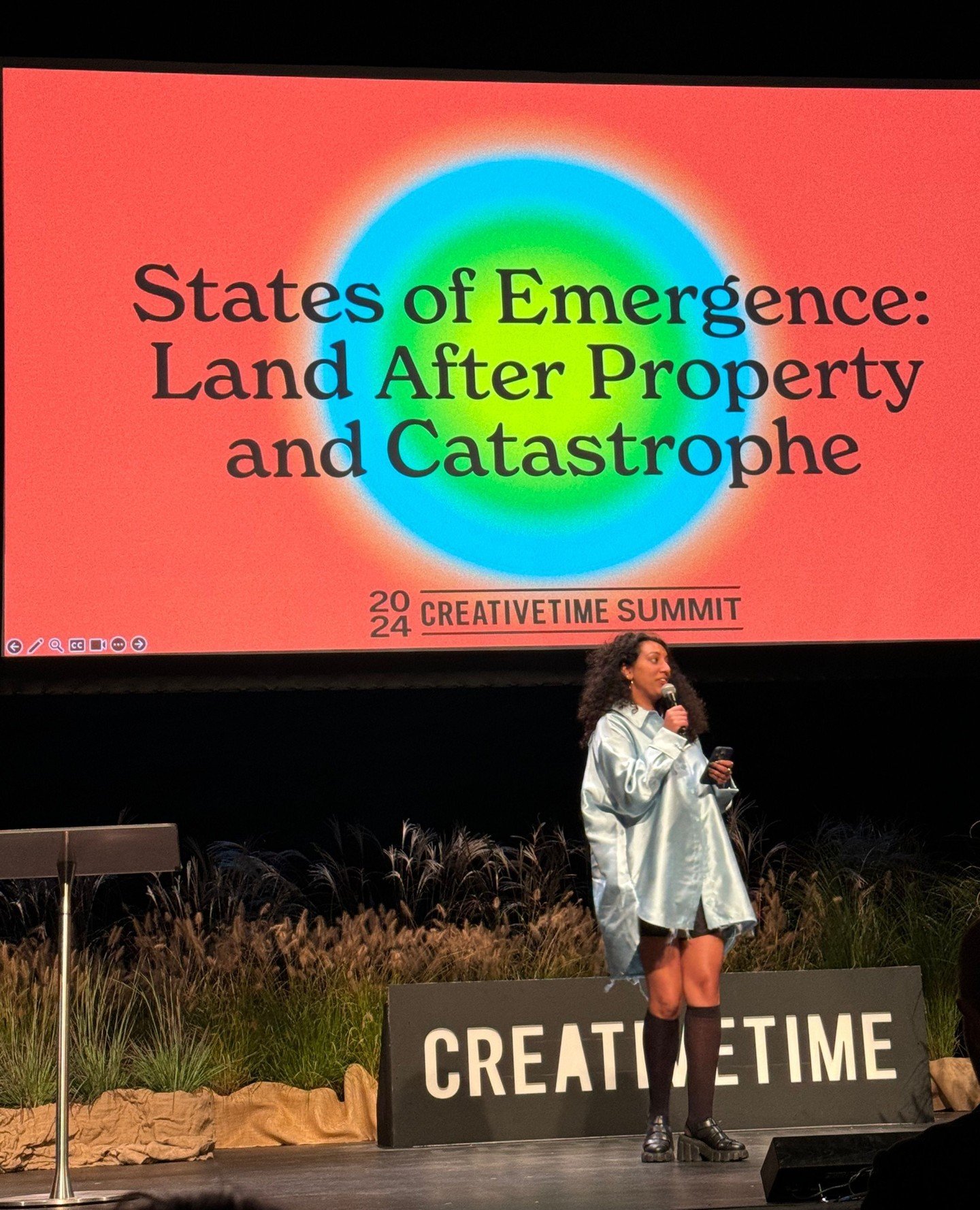 ⏰ Latergram ⏰⁠
⁠
🌍🎨 The Creative Time Summit 2024 sparked compelling dialogue with a powerful lineup of artists, activists, and thought leaders at the Brooklyn Academy of Music. This year&rsquo;s theme, States of Emergence: Land After Property and 