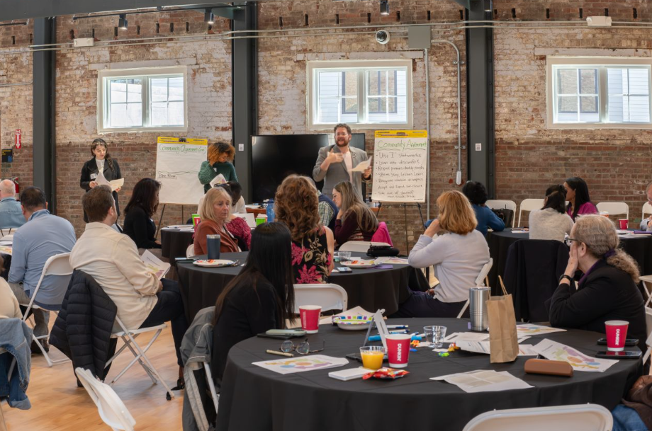 Speaker addressing the attendees of  the MassDevelopment Culture Change Workshop