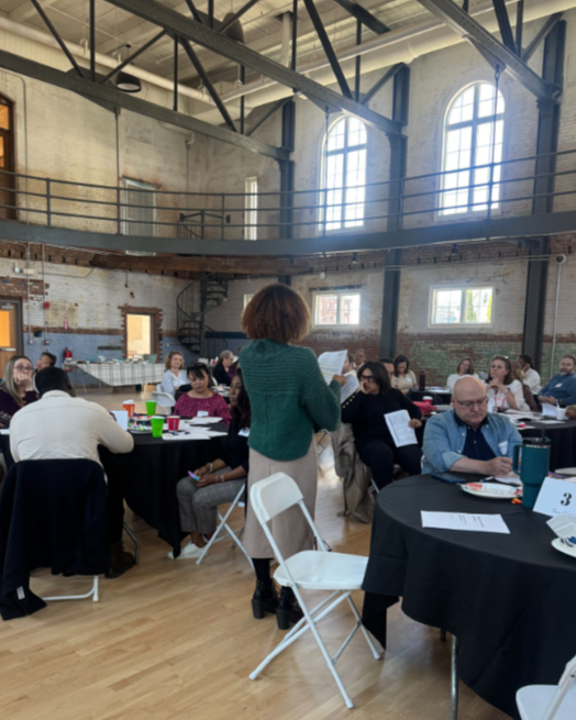 Speaker addressing the attendees of  the MassDevelopment Culture Change Workshop
