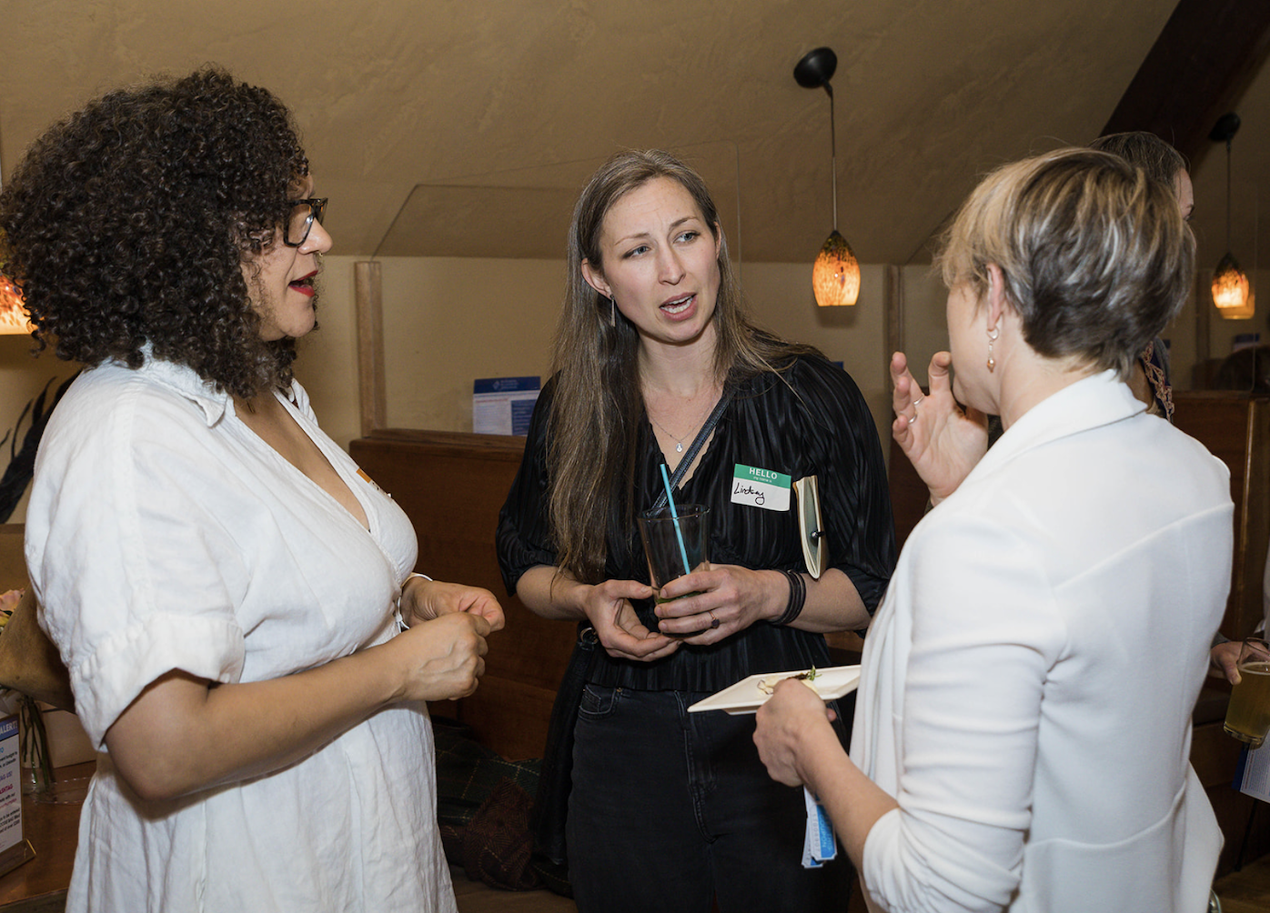 The Sphere event attendees speaking