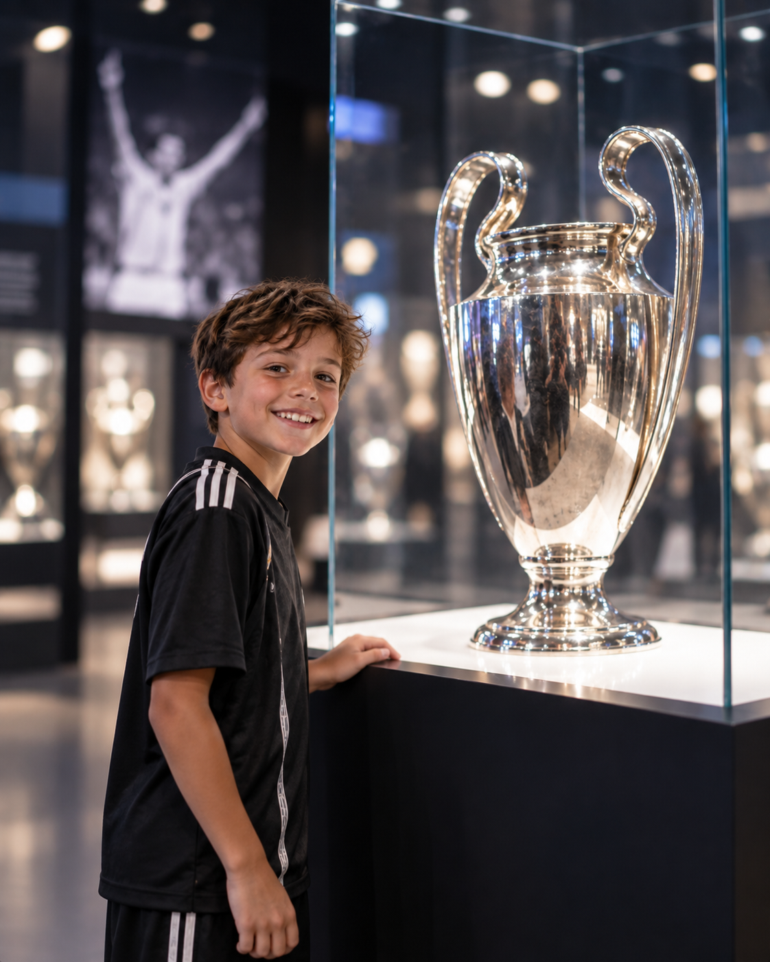Young Fan Beside Champions League Trophy.png
