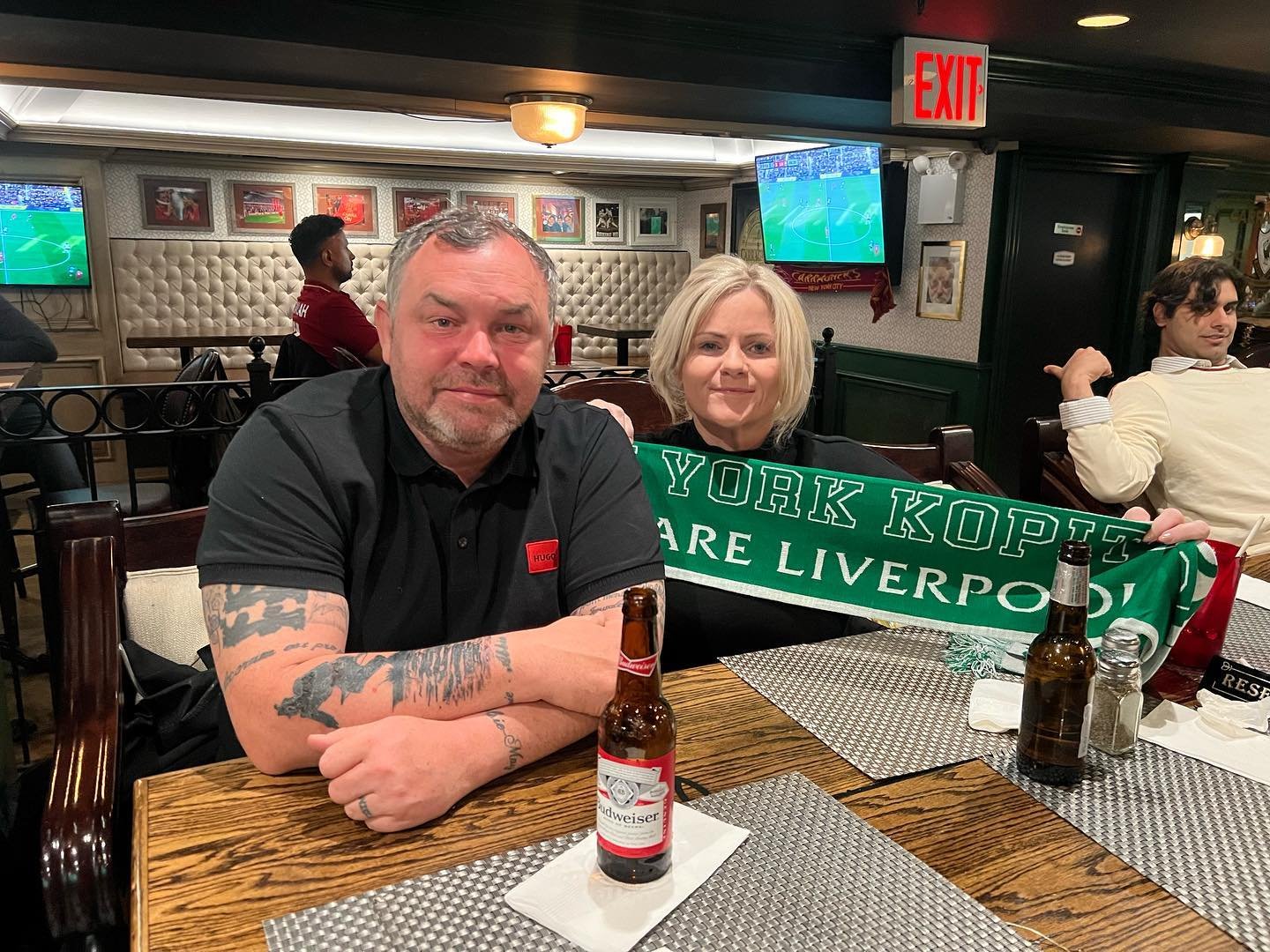 Happy 50th Rob @niccilangton celebrating in New York all the way from Liverpool &hearts;️