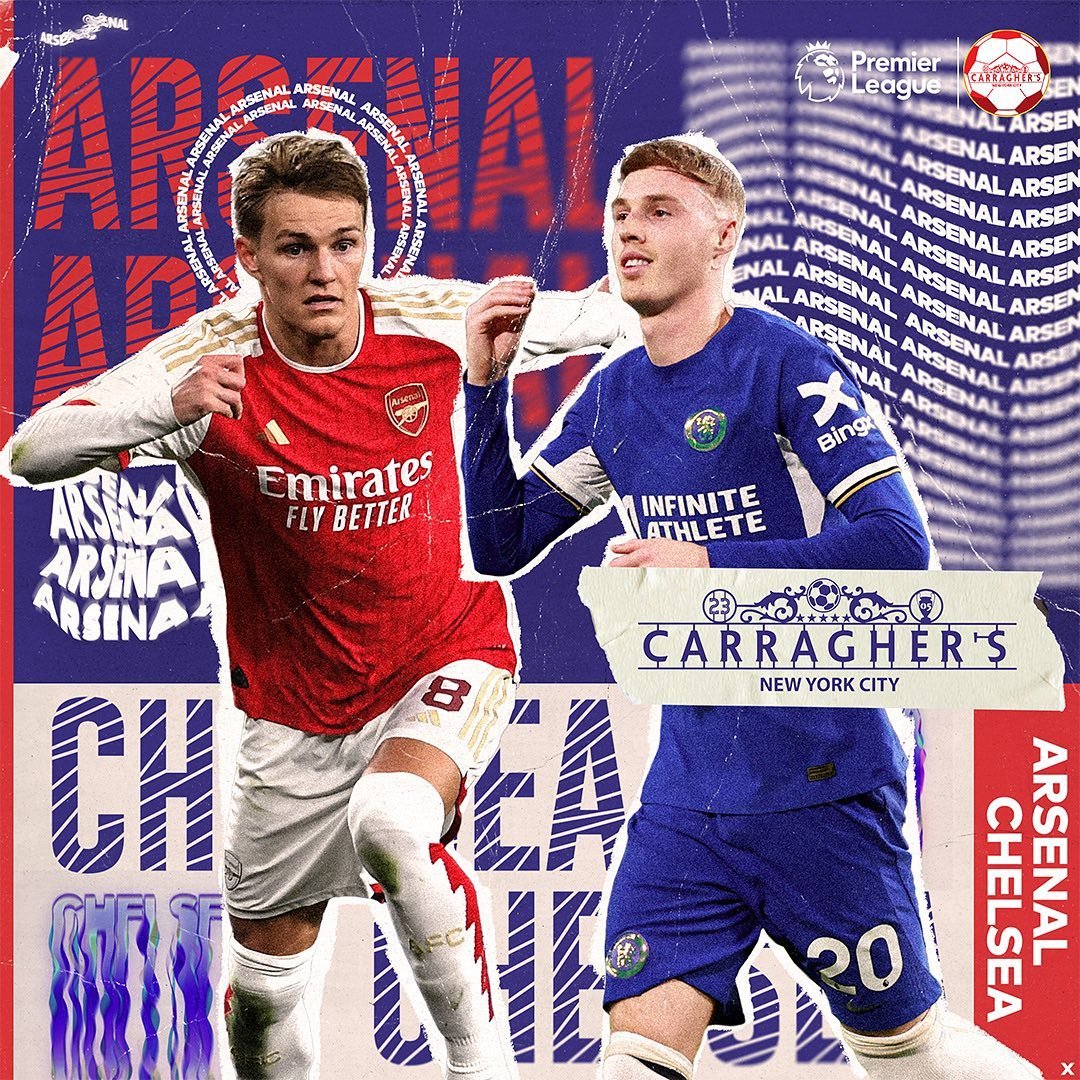 #EPL Matchday in #NYC
⚽️ Arsenal v Chelsea 
📆 TODAY!
⏰ 3:00 PM ET 
🍻 #CarraghersBar
📍17 John Street NYC
🦉Whoo you got? 
.
#premierleague #newyork #sportsbar #footypub #arsenal #chelsea #london #derby #carraghers