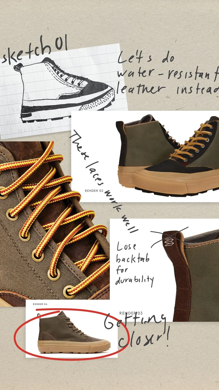 Sketches for the Sierra Adventure Boot