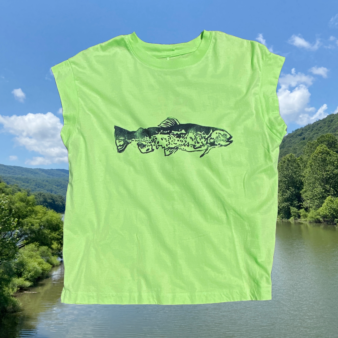green brook trout top: '25 summer drop