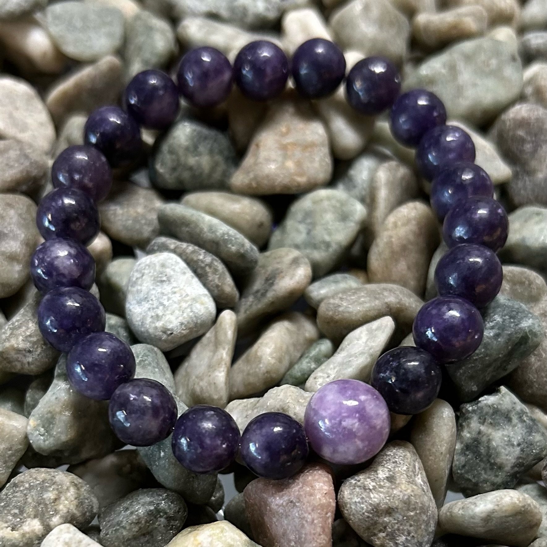 Lepidolite 8mm bracelet