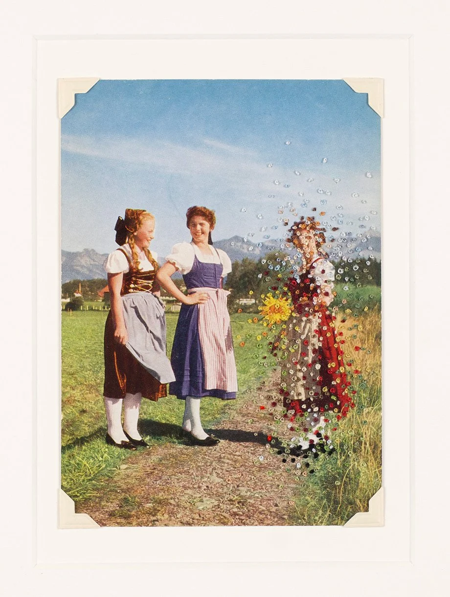 Passing through the sunflower field