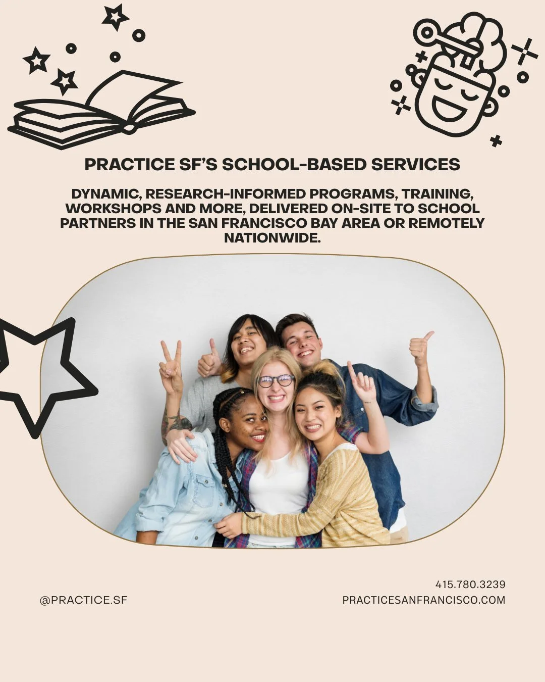 Practice SF is offering its popular and effective school-based programs in schools starting this Academic school year! Email us at hello@practicesanfrancisco.com or click the link in our bio to book a discovery call today - All program content, for E