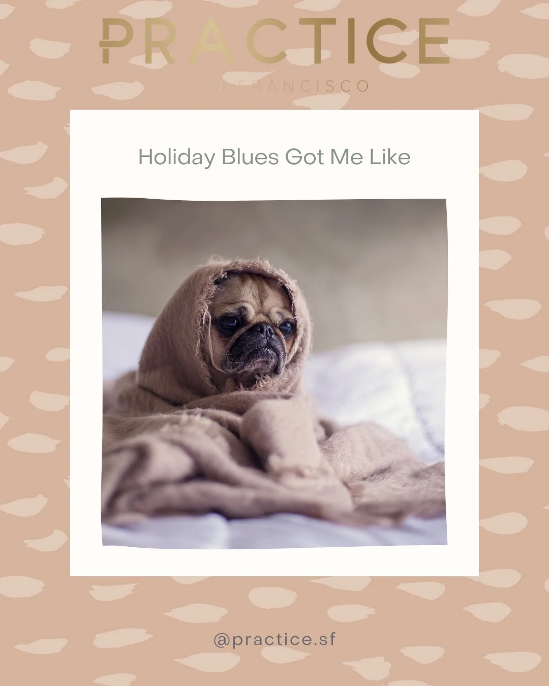 Got the holiday blues? 

They're a real thing! 64% of people say they are affected by the holiday blues - temporary feelings of fatigue, tension, sadness, or loneliness that can be associated the with the extra stress, unrealistic expectations, or me