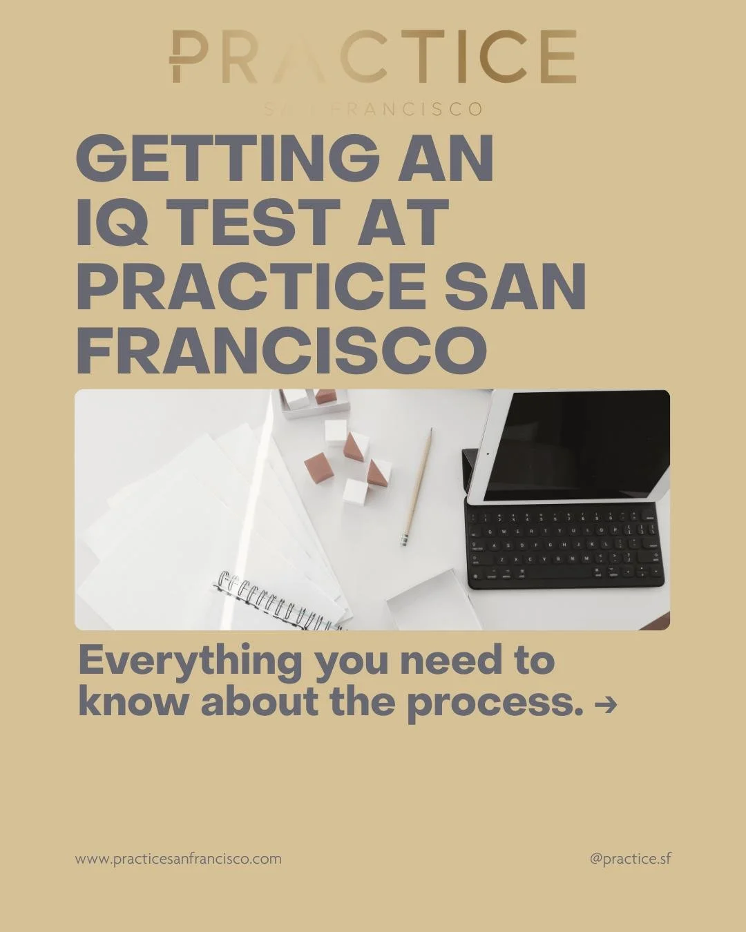 Need an IQ Test for school admissions in San Francisco? Practice SF is here for you. 
Here's some helpful info about the process: 
Schedule a brief call with our Testing Lead, Saad Bhatti. Pick a time that fits your schedule via our online portal.
Du