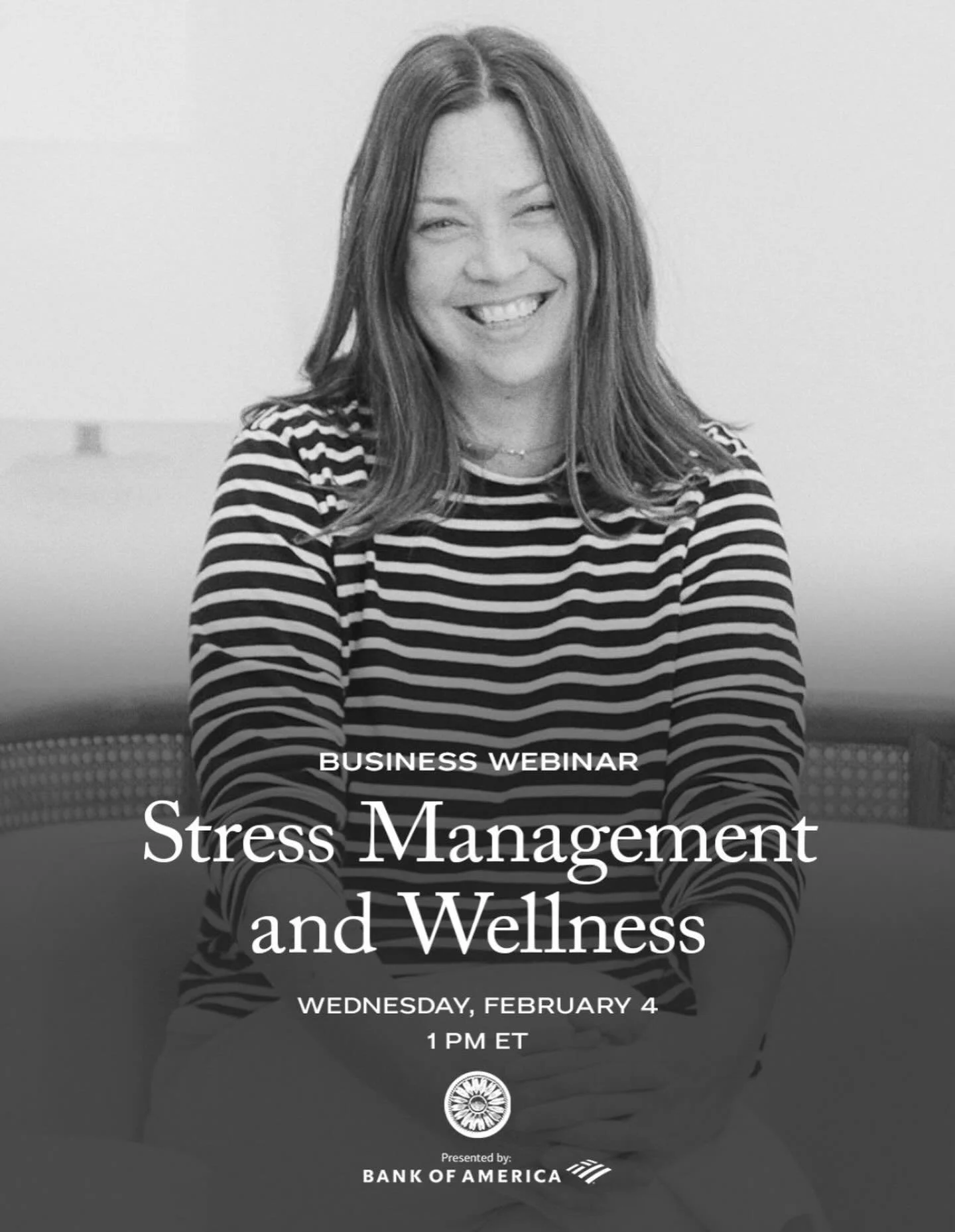 Join @drninakaiser for a business webinar discussing stress management and wellness, on Wednesday, February 4 at 10 am PST/ 1 pm EST -
Learn practical tools and mindset shifts you can incorporate into your everyday! 
Presented by @toryburchfoundation