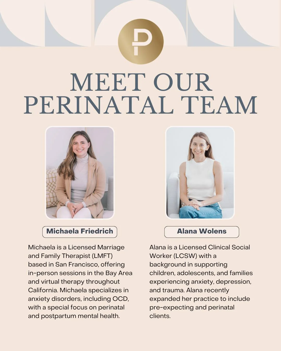 @practice.sf is excited to announce the official launch of its Perinatal Services, supporting pre-expecting and expecting parents in person in San Francisco, and virtually via telehealth. 

The journey to become pregnant, through pregnancy and into t