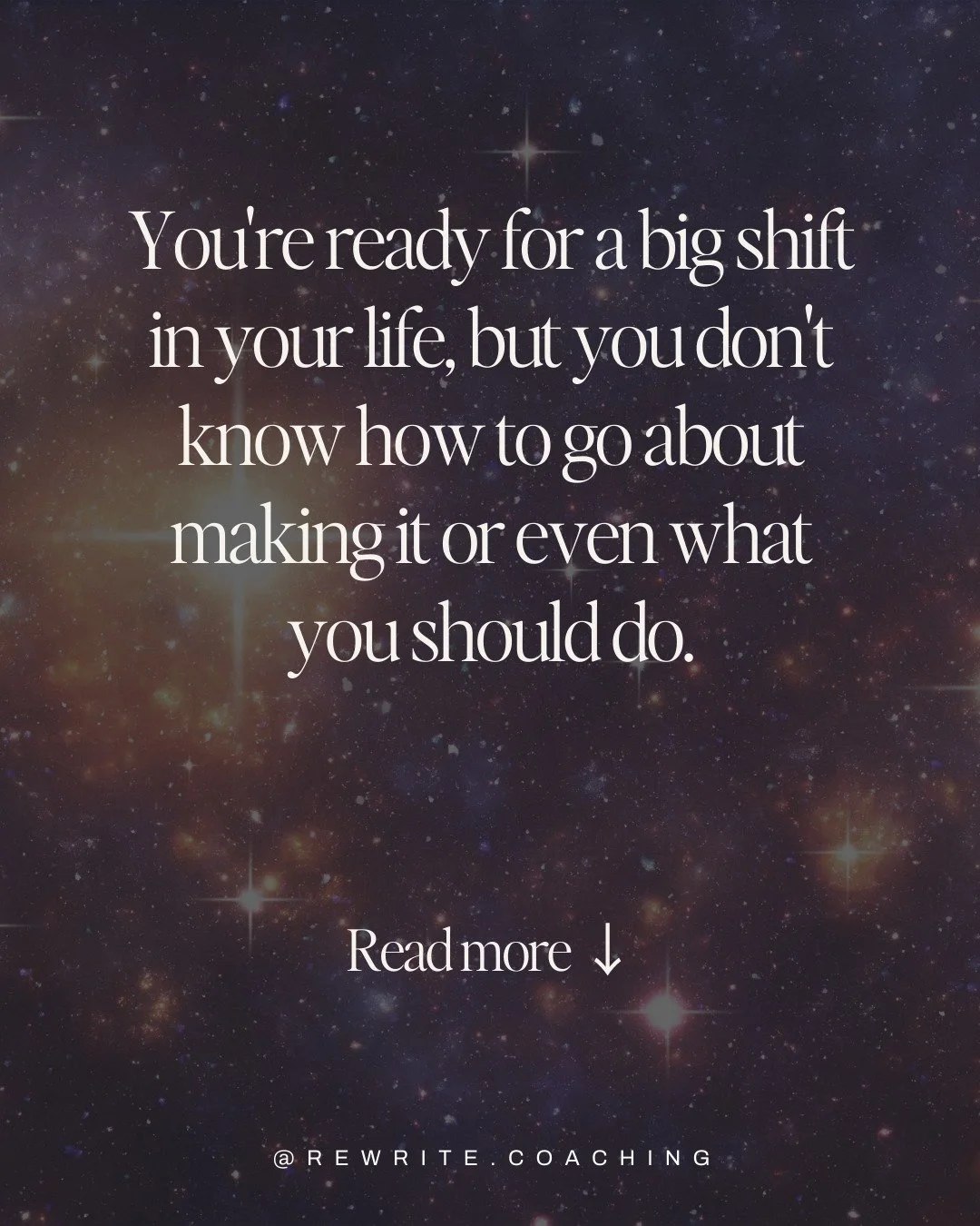 You sense something needs to change. You want a new direction, but when you try to figure out your path forward, you freeze.

This problem runs deeper than indecision. You're operating from subconscious programming that was never designed for you.

S