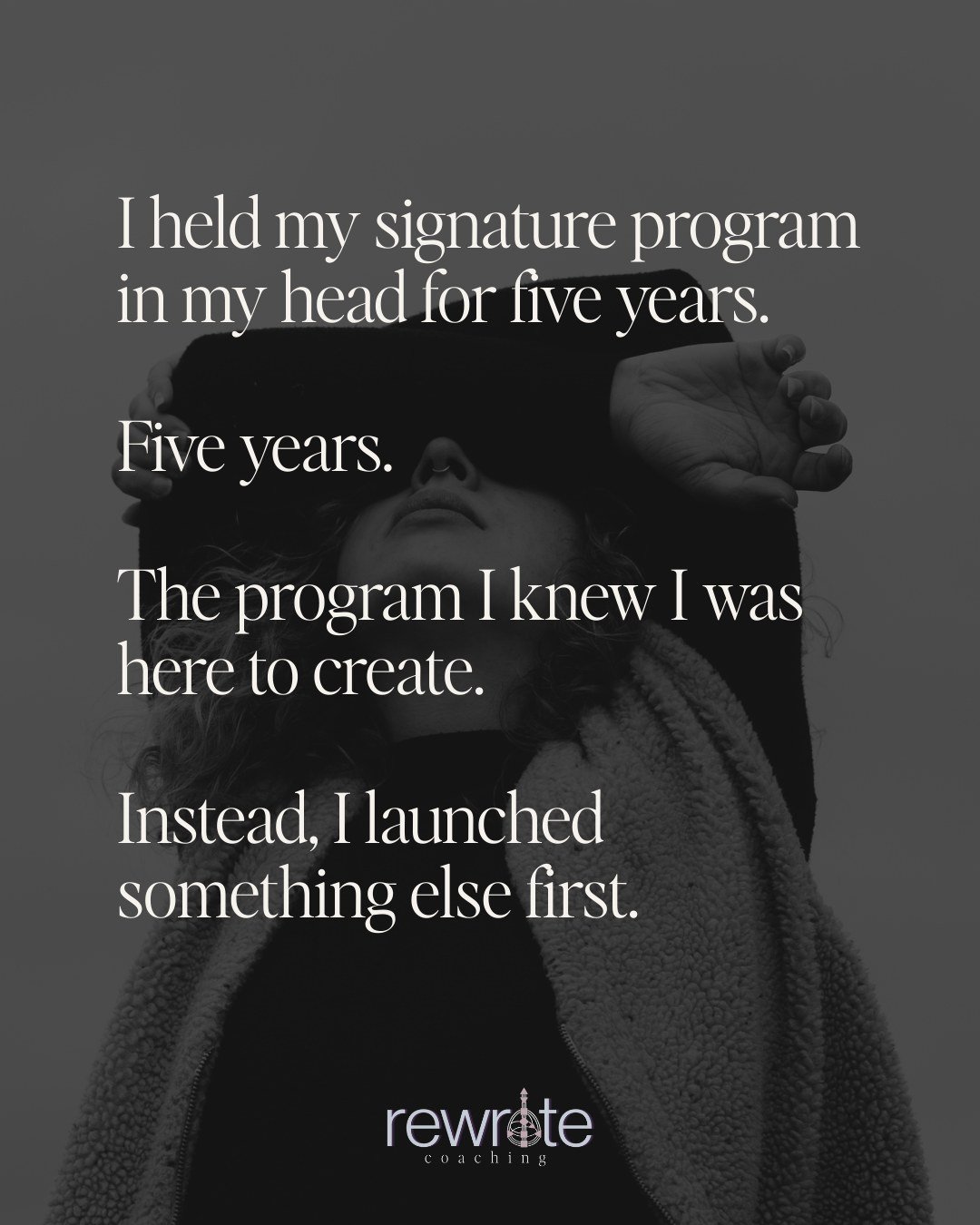 I held my signature program in my head for five years.

Purpose to Profit. The one I knew I was here to create. My entire purpose distilled into a framework.

Instead, I launched Living on Purpose first. Beautiful program. Necessary program. But not 