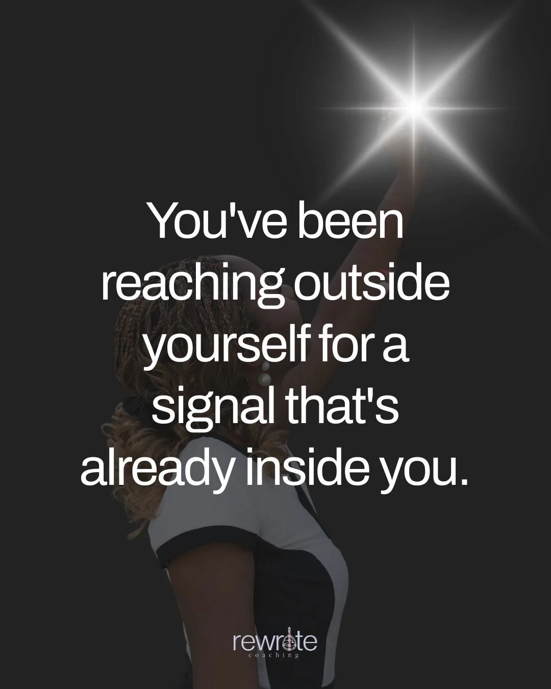 It wasn't one big moment. It never is.

It was small things. One after another. Each one nudging me to look outside myself to make sure I was enough, doing enough, being enough.

And somewhere in the middle of it, this landed:
I am who I am. And that