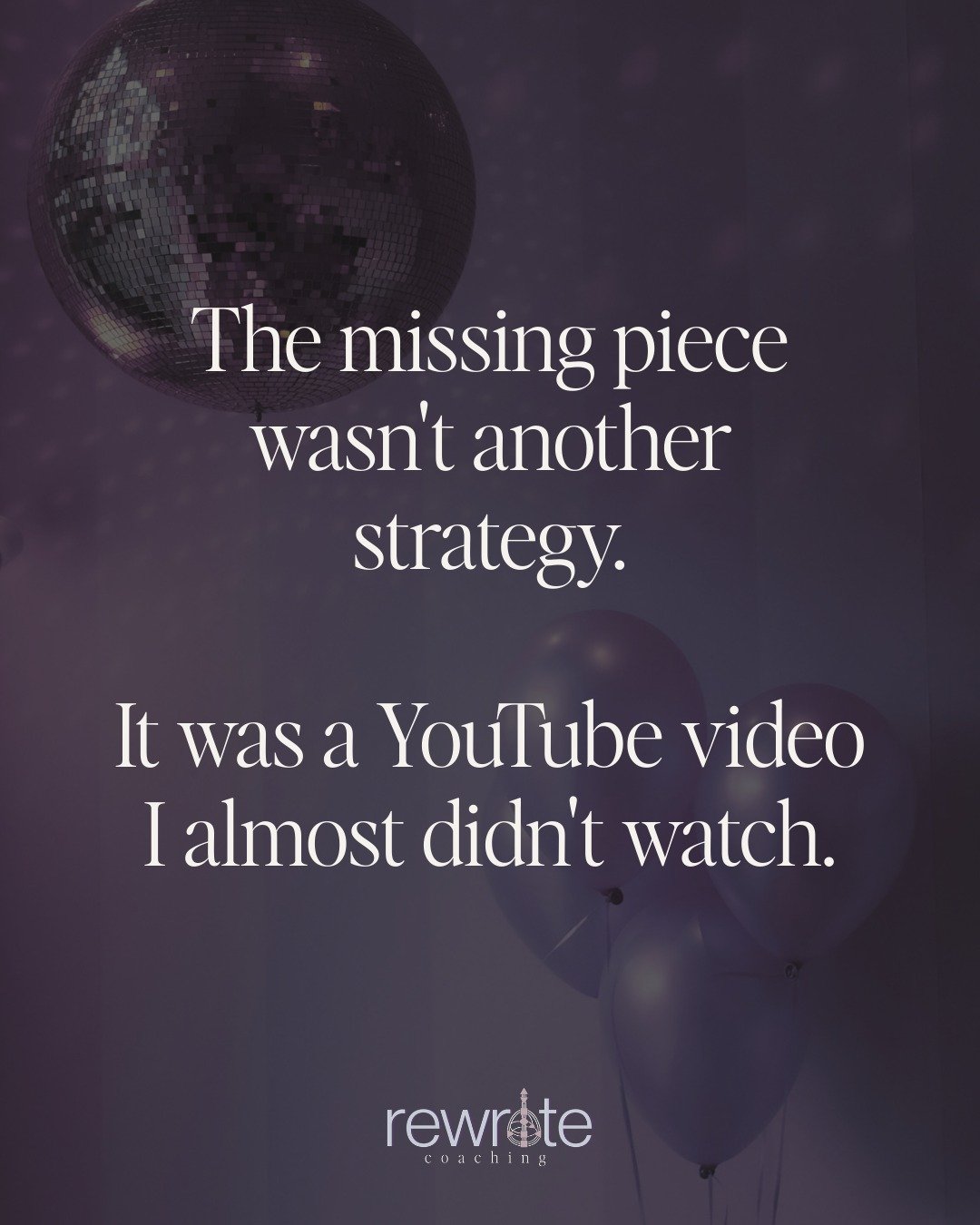 The thing that changed everything for me wasn't a coach or a course or a breakthrough moment.

It was a YouTube video I watched because a friend mentioned it once, and a throwaway lesson inside a certification that nobody made a big deal out of.

Hum