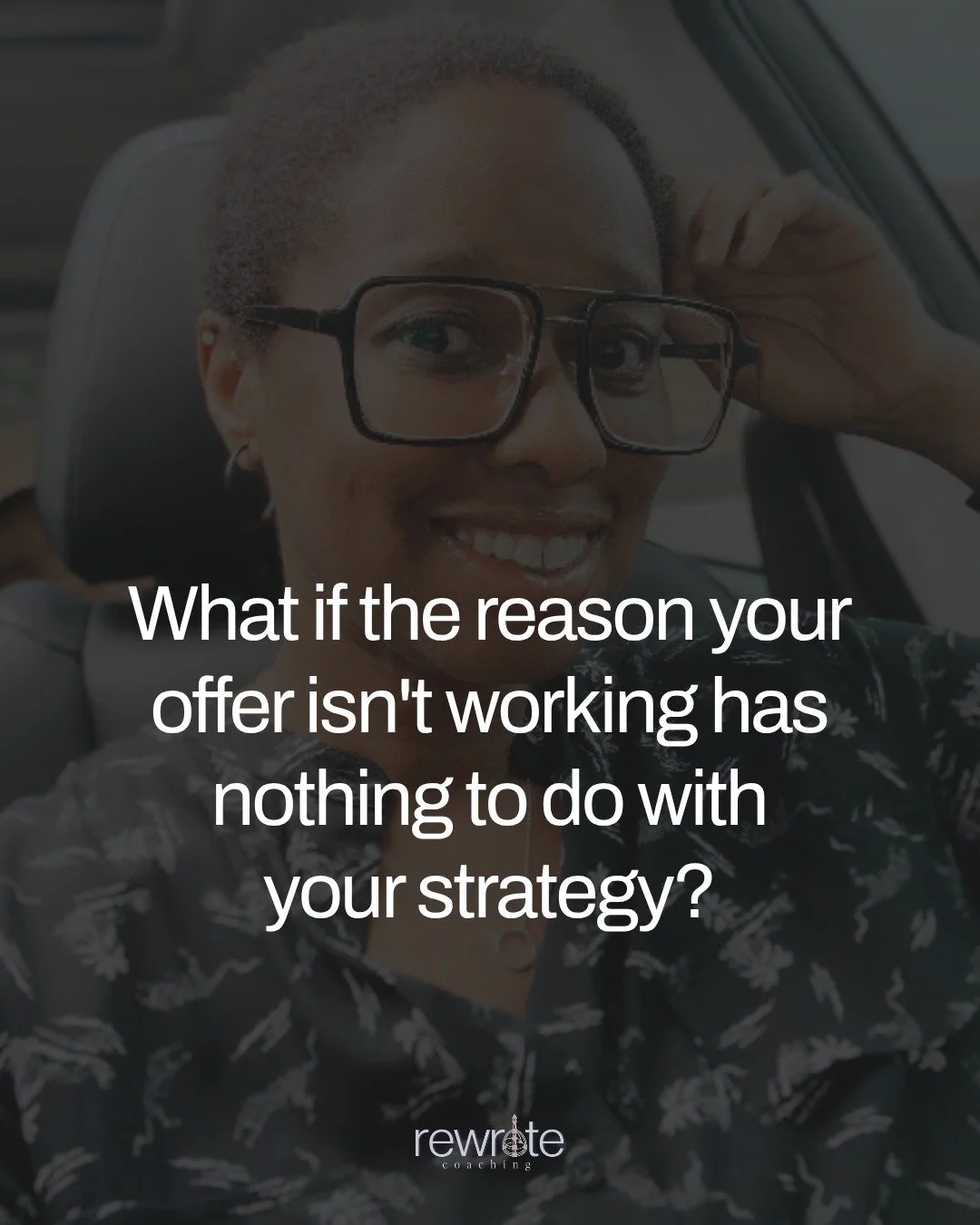 You have a purpose. You've had it for a while.

What you don't have is an offer.

And it's not because you haven't tried. You've followed the strategies. Watched the trainings. Maybe invested in something that was supposed to give you the answer.

It