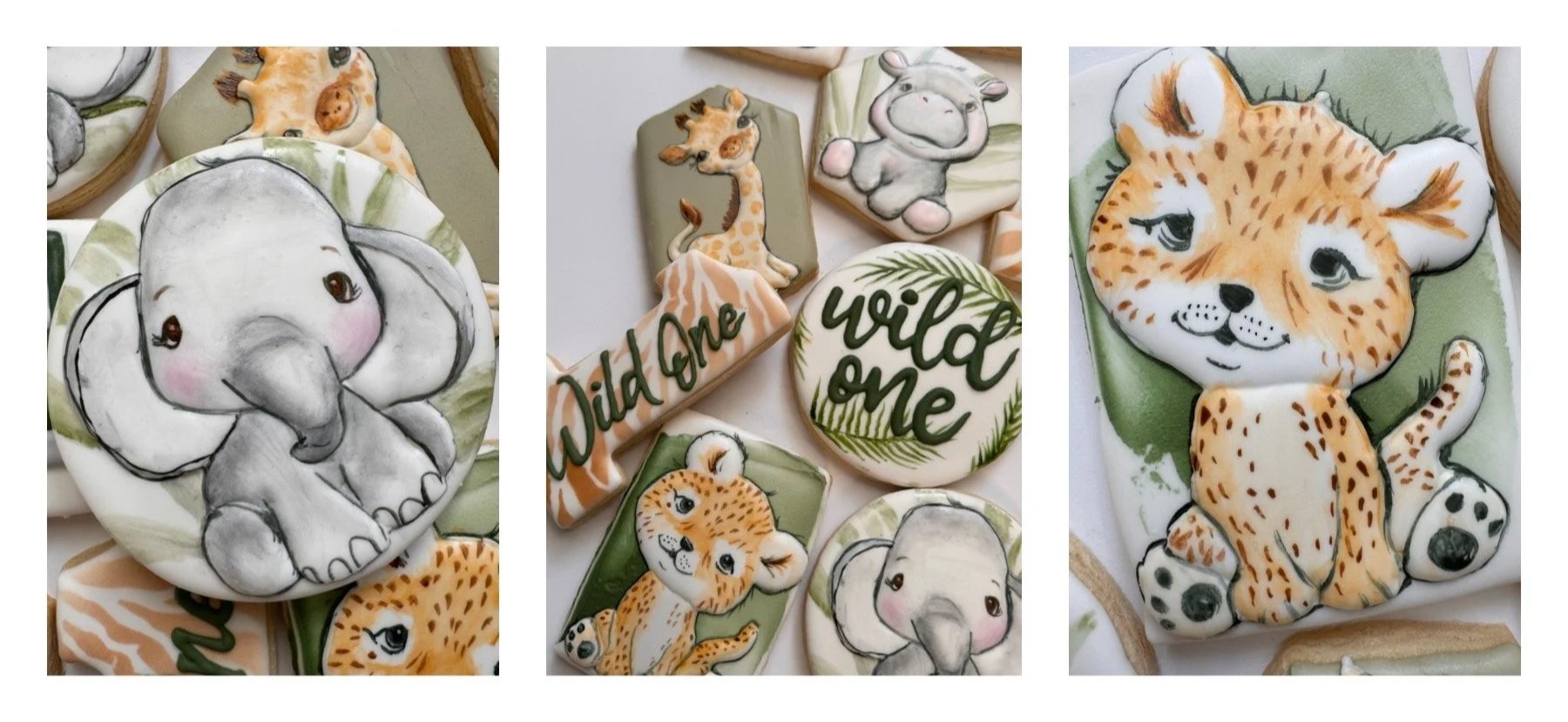 fun custom decorated birthday cookies by J COOKIE DESIGN