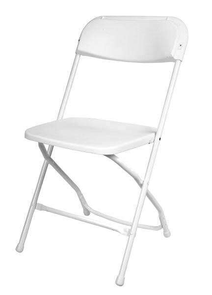 Basic White Folding Chairs