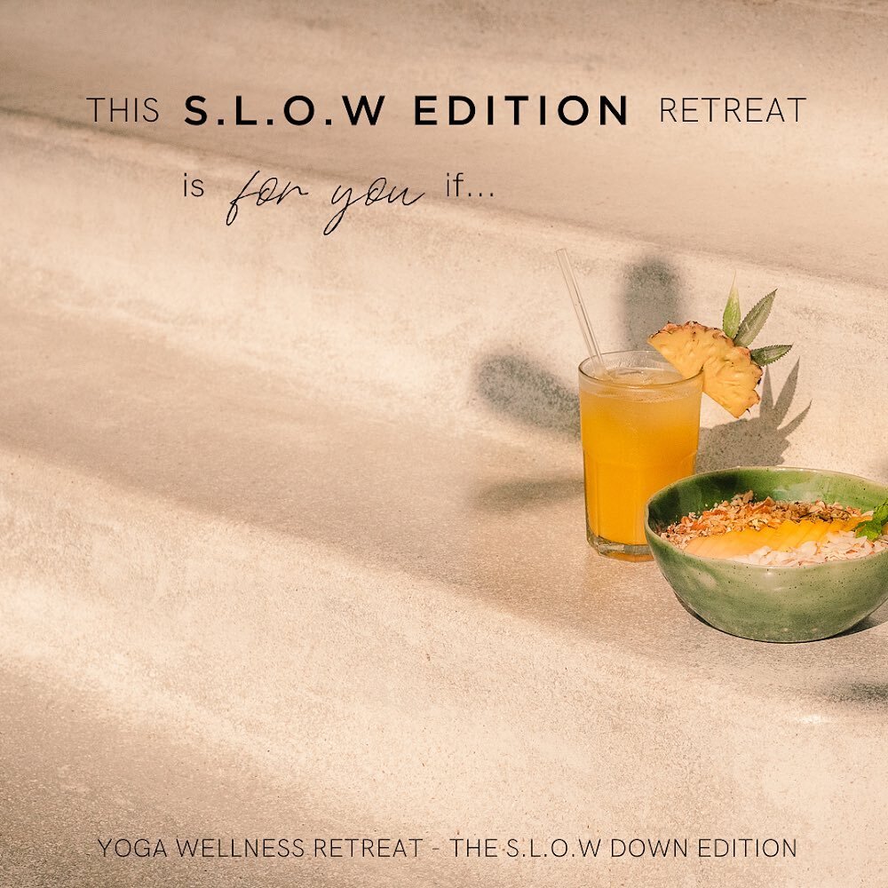 Save your spot! 

This will be a small group joining us for this s.l.o.w edition of a retreat.

#retreat #yogawellness #healthretreat #fillupyourcup