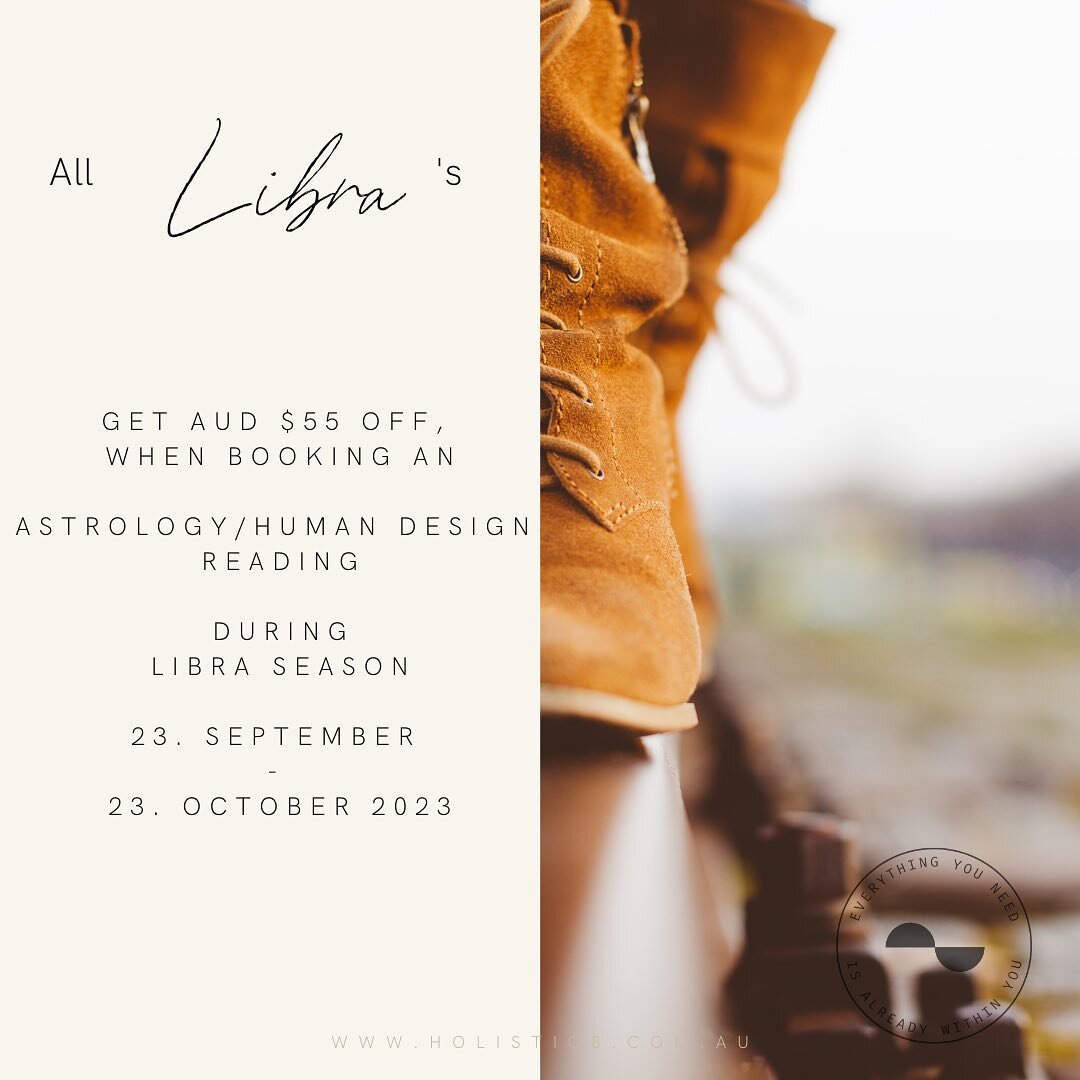 💛Welcome to Libra season💛

If you are a Libra &amp; want an Astrology/ Human Design reading, to celebrate one@more lap around the sun, please DM me &amp; I send you the discounted link 💛

#astrology #humandesign #astrologyreadings #humandesignread