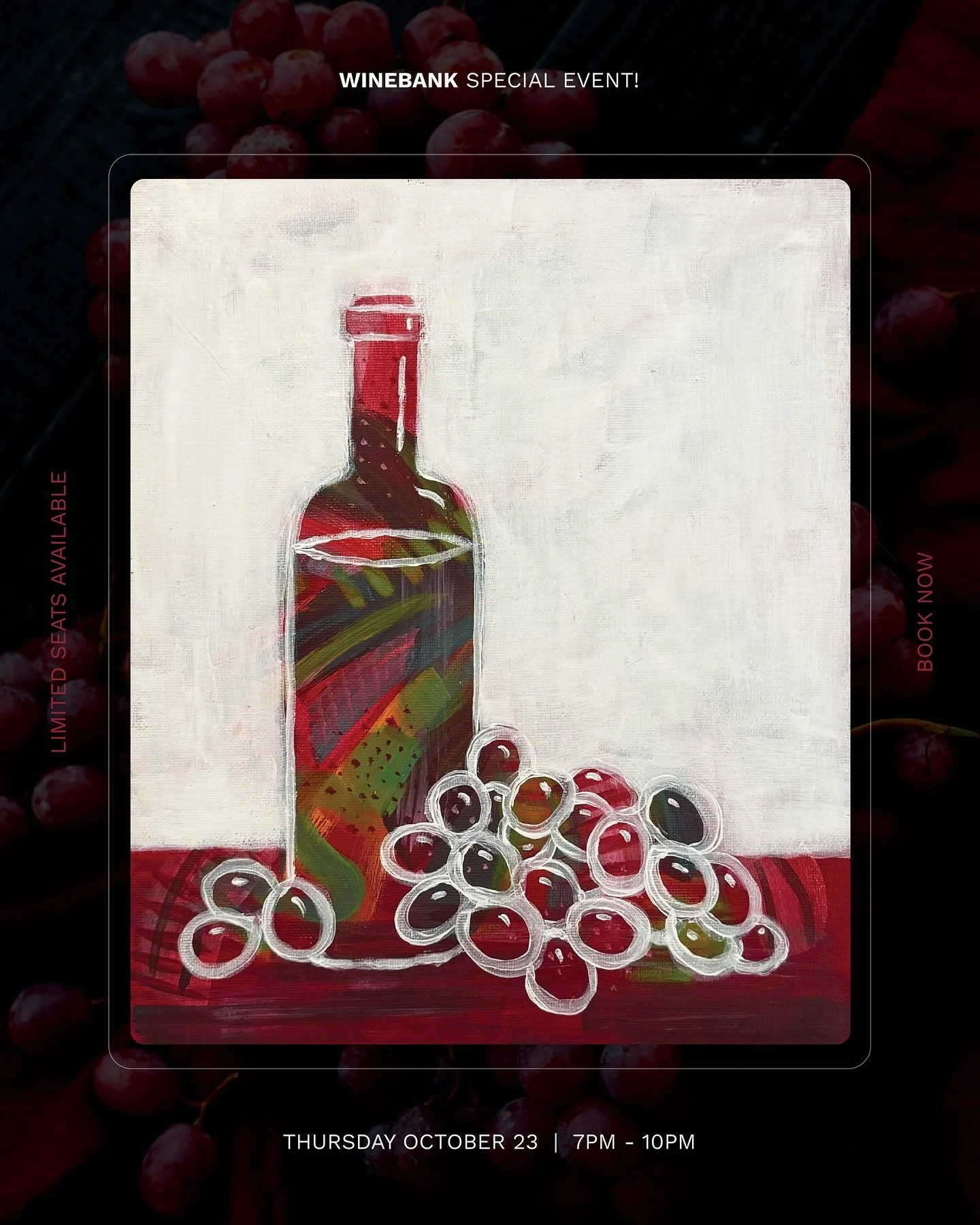 Come and toast to celebrate spring in Bendigo with artist Steven Stanley for an intimate, fun-filled night of painting, wine and great food at @winebankonview 

You&rsquo;ll be guided step-by-step by Steven as you create your own bright, colourful, s