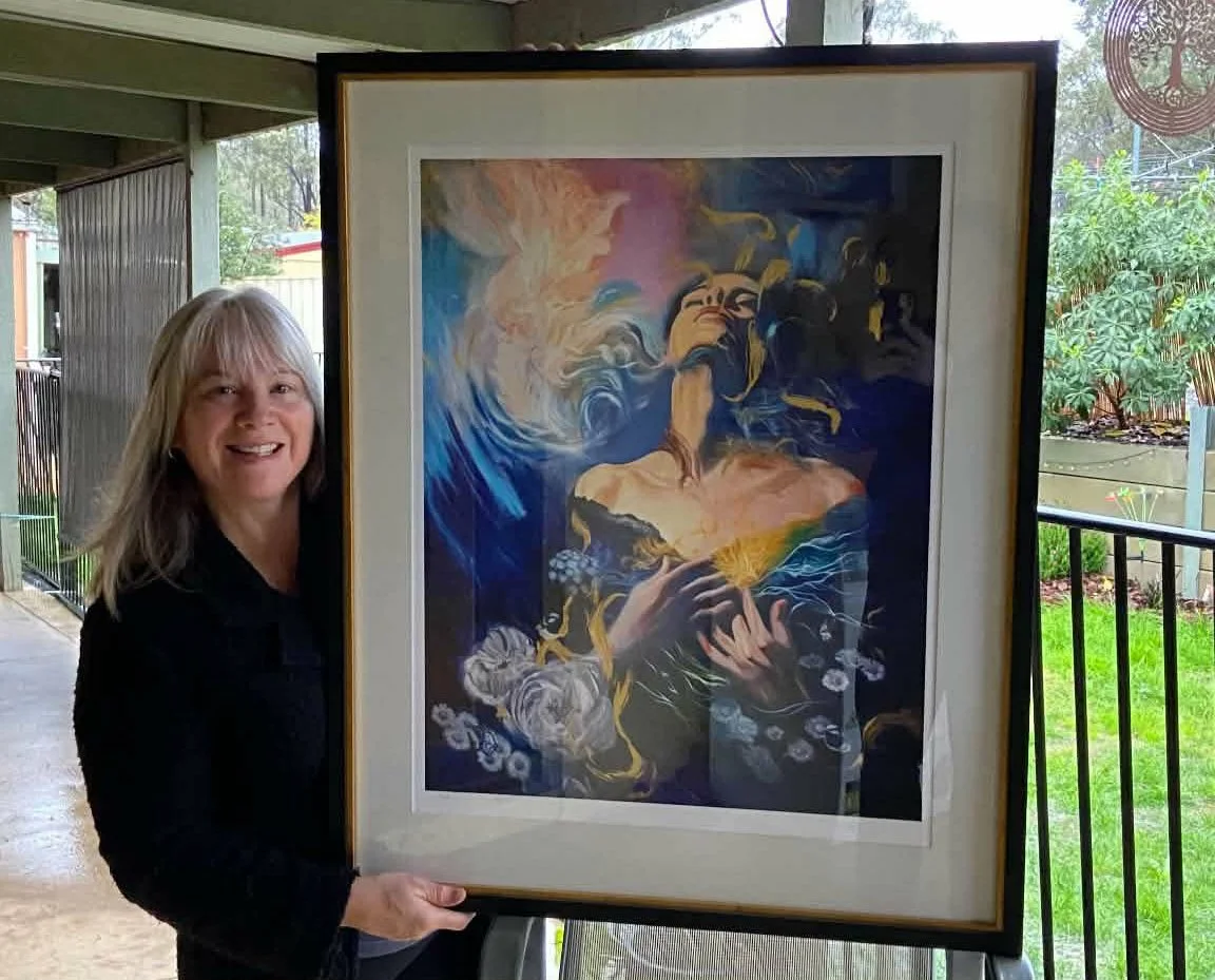 Sharon with Aura by Artist Steven Stanley