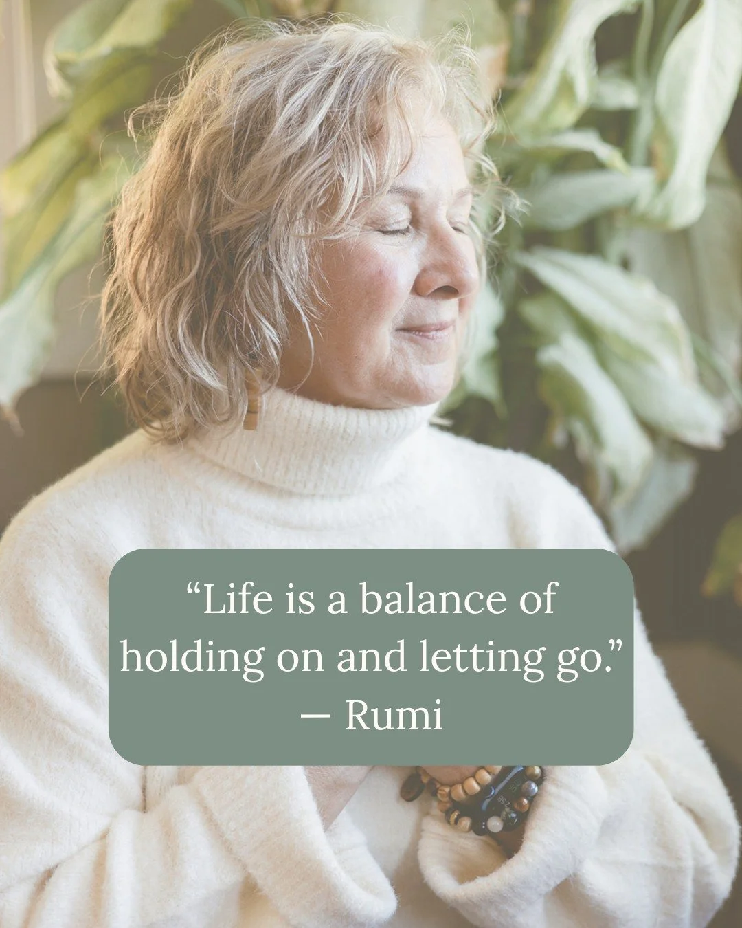 &quot;Life is a balance of holding on and letting go.&quot; &mdash; Rumi

As studio owners, we're constantly juggling classes, clients, and business strategy &mdash; all while trying to stay grounded ourselves.

This weekend, take a quiet moment to a
