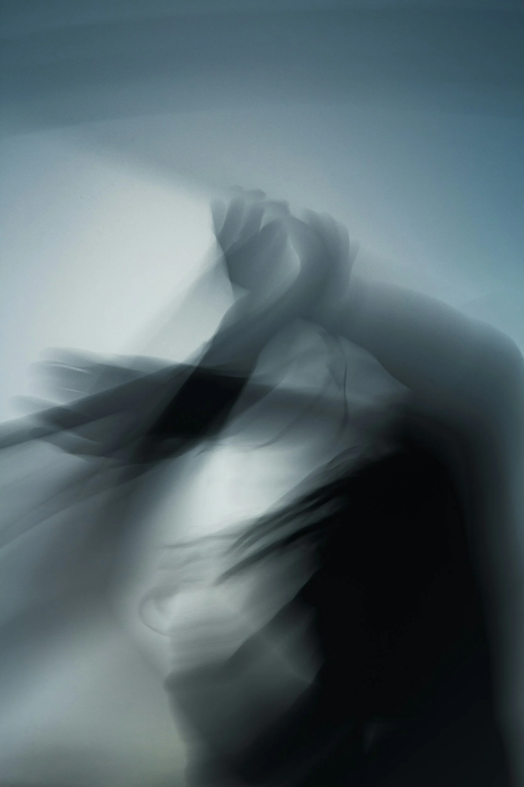 blurry hands of a dancer