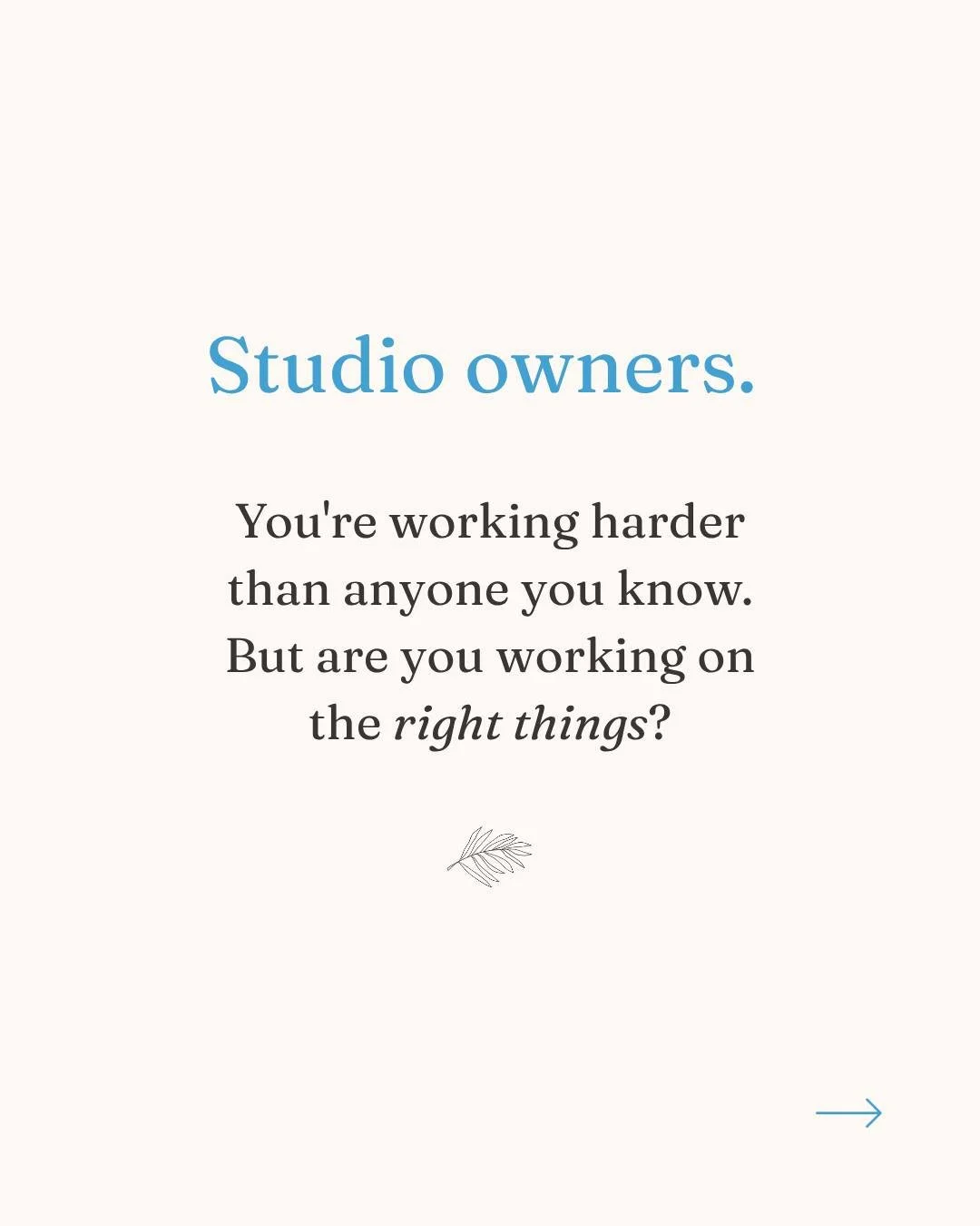 If you're a studio owner who feels like you can never get ahead no matter how hard you work, this exercise will show you exactly why.

Most studio owners I work with are genuinely busy &mdash; no-days-off busy. But when we sit down and map out where 