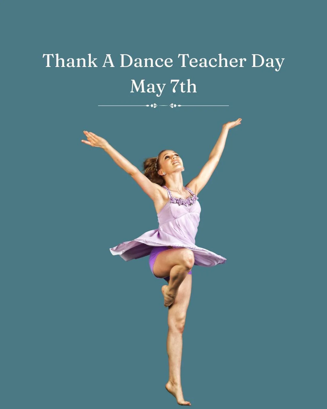 Today is Thank A Dance Teacher Day.

Dance leaves a mark long after the music stops. Most of us can close our eyes and still picture the teacher who put it there.

I've been collecting stories for my book for dance studio owners &mdash; what dance ha