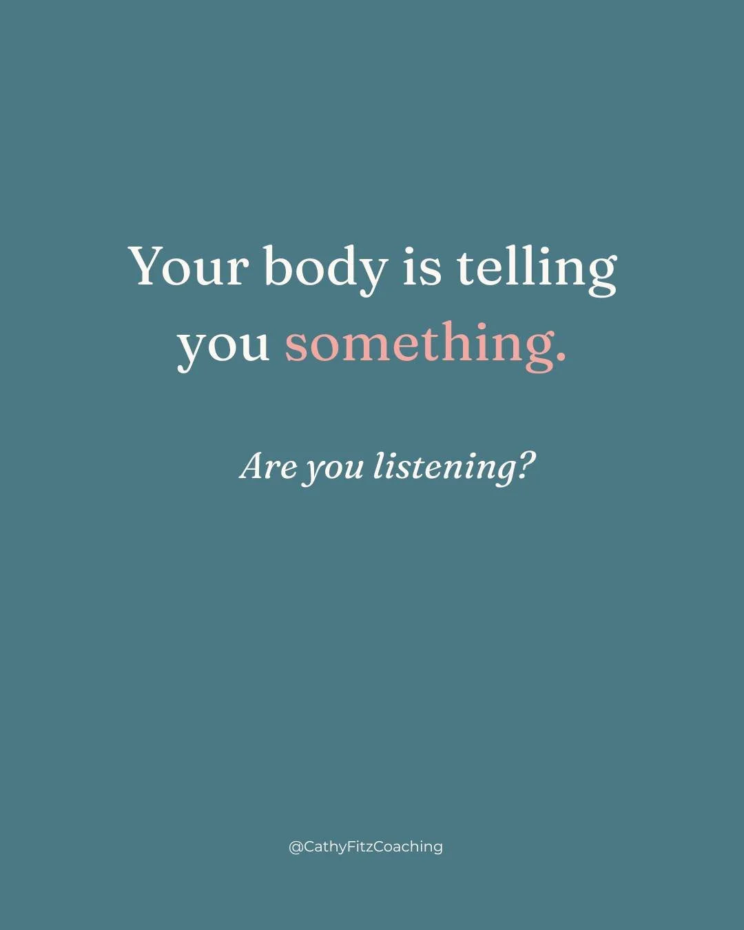 When did you last drink a full glass of water before 3pm?

When did you last eat lunch sitting down?

When did you last leave the studio without your brain still running through everything you didn't finish?

Your body has been trying to get your att