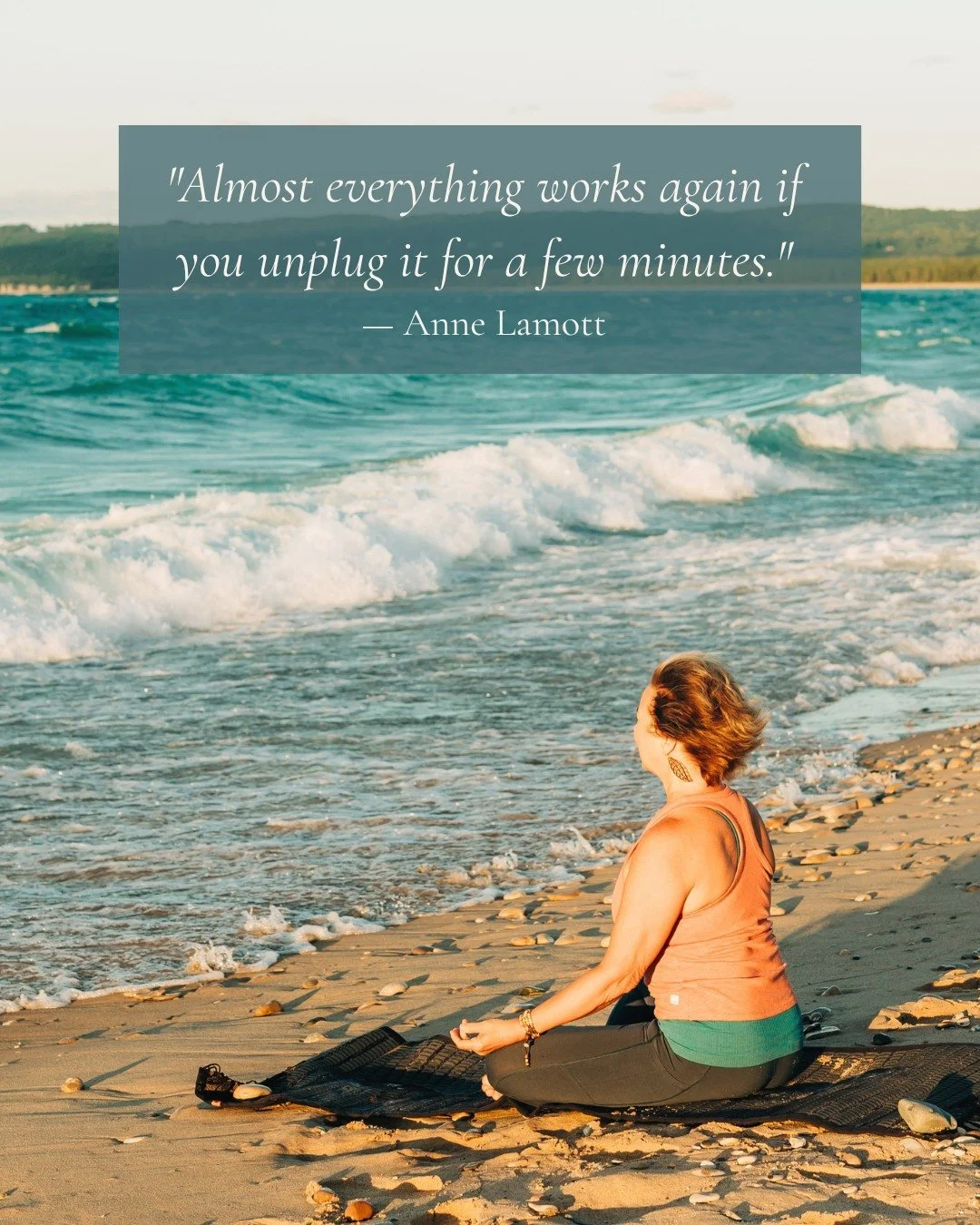 Happy International Self-Care Day

When I think of self-care right now, it's time on the beach. It's also where my best creative ideas actually come from. 

There's something that happens when I let the waves take over and stop trying to think my way