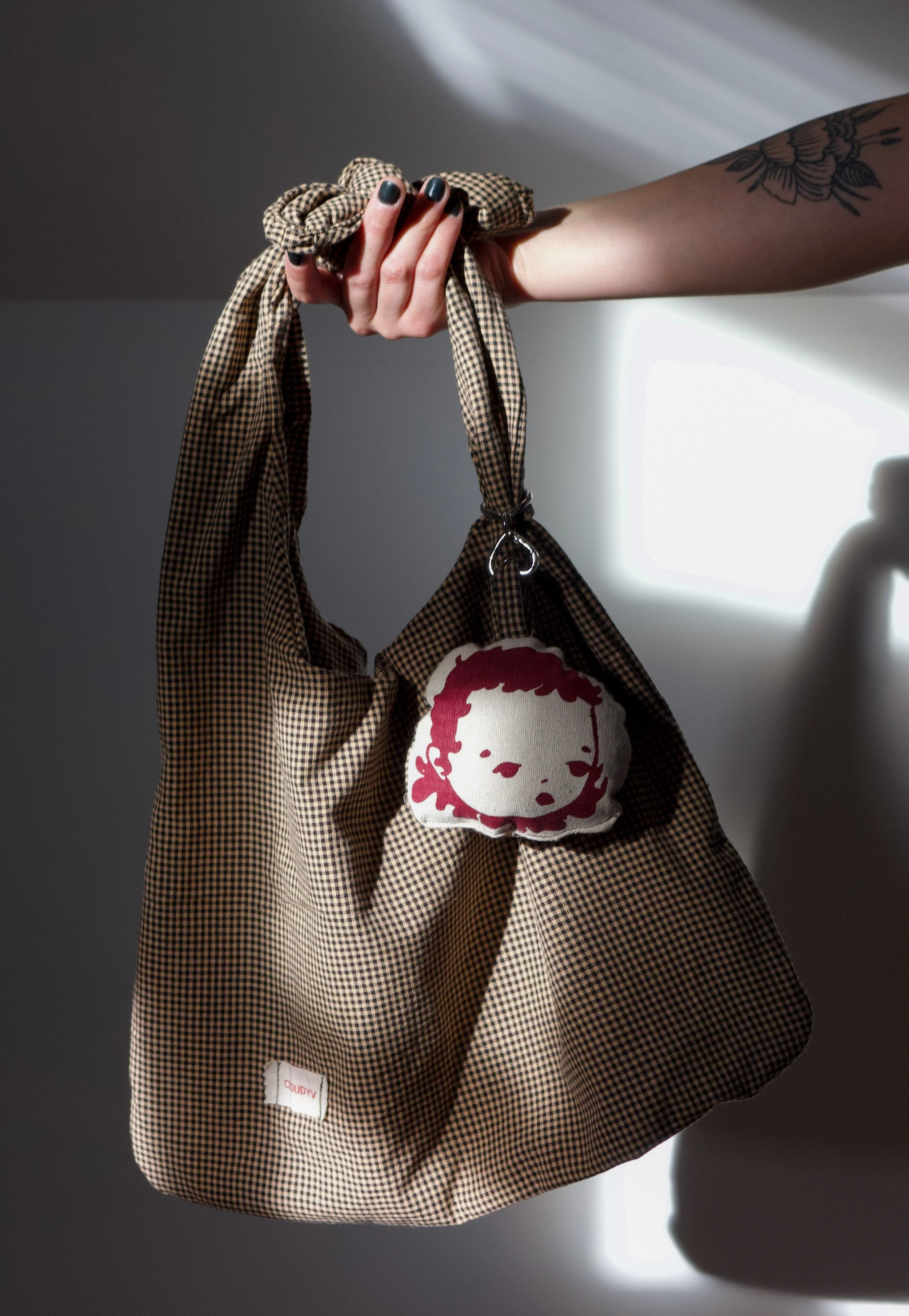Salt & Pepper Knot Tote Bag